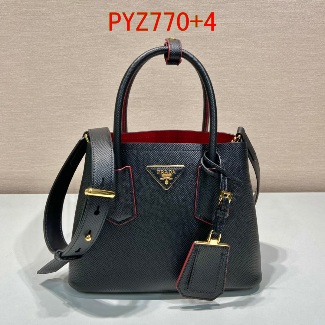 Prada Saffiano Double Tote Bag