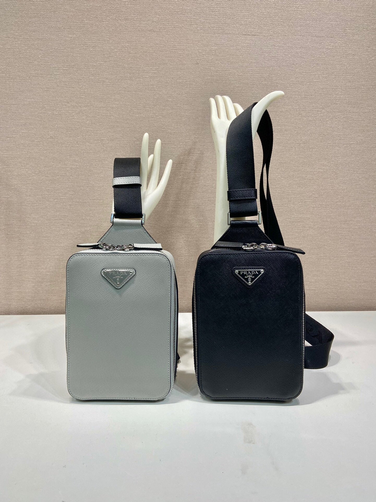 Prada Brique Saffiano leather bag