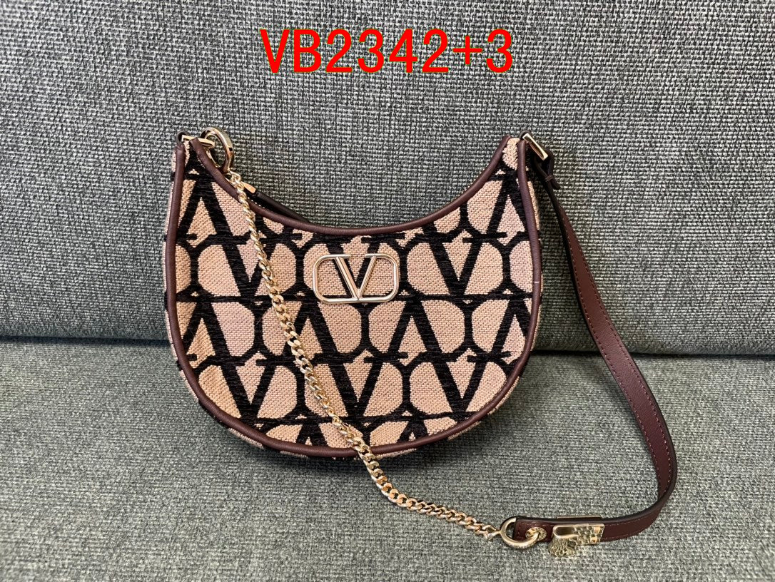 Valentino Canvas Hobo Bag