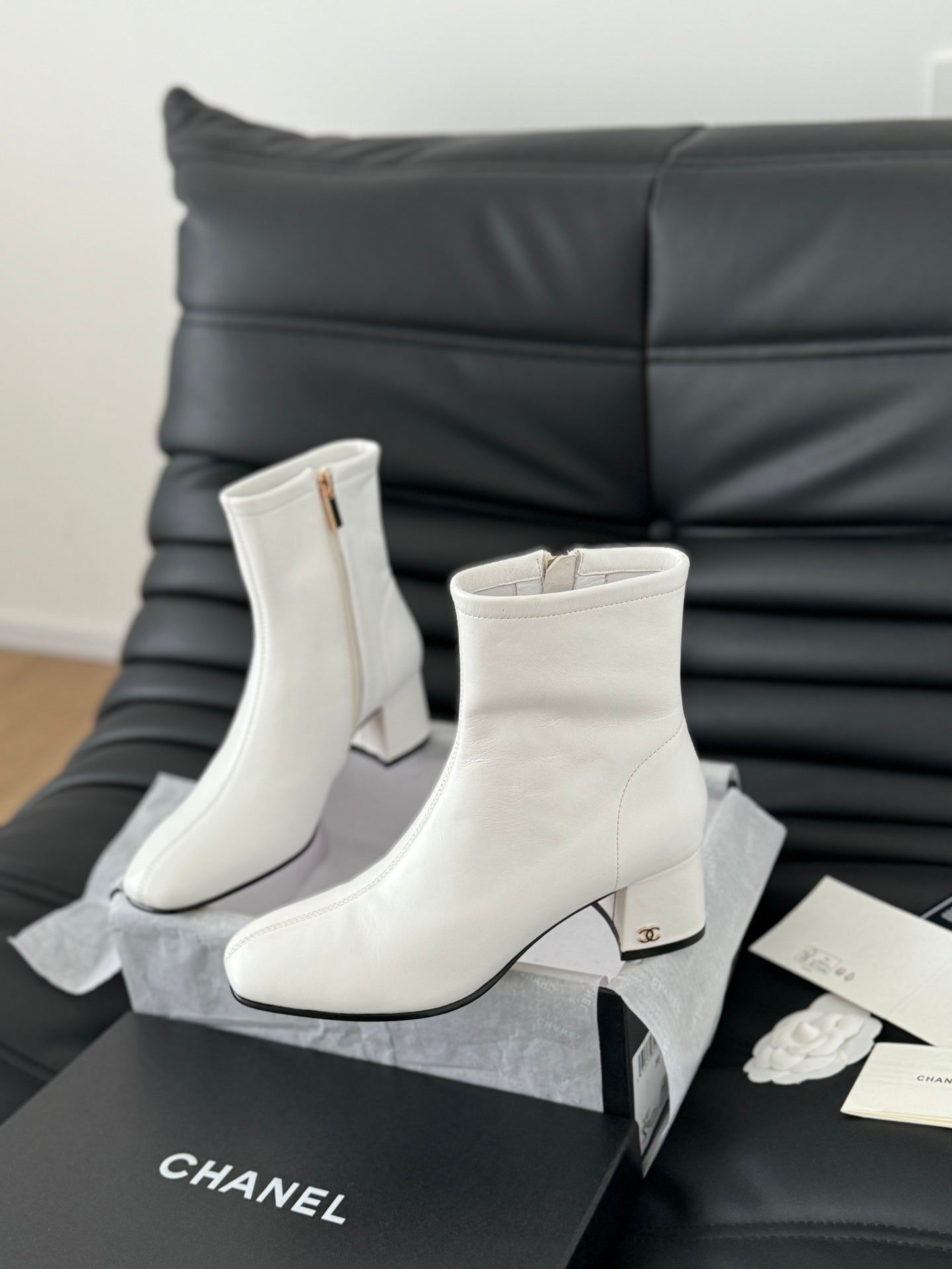 Chanel Leather Boots