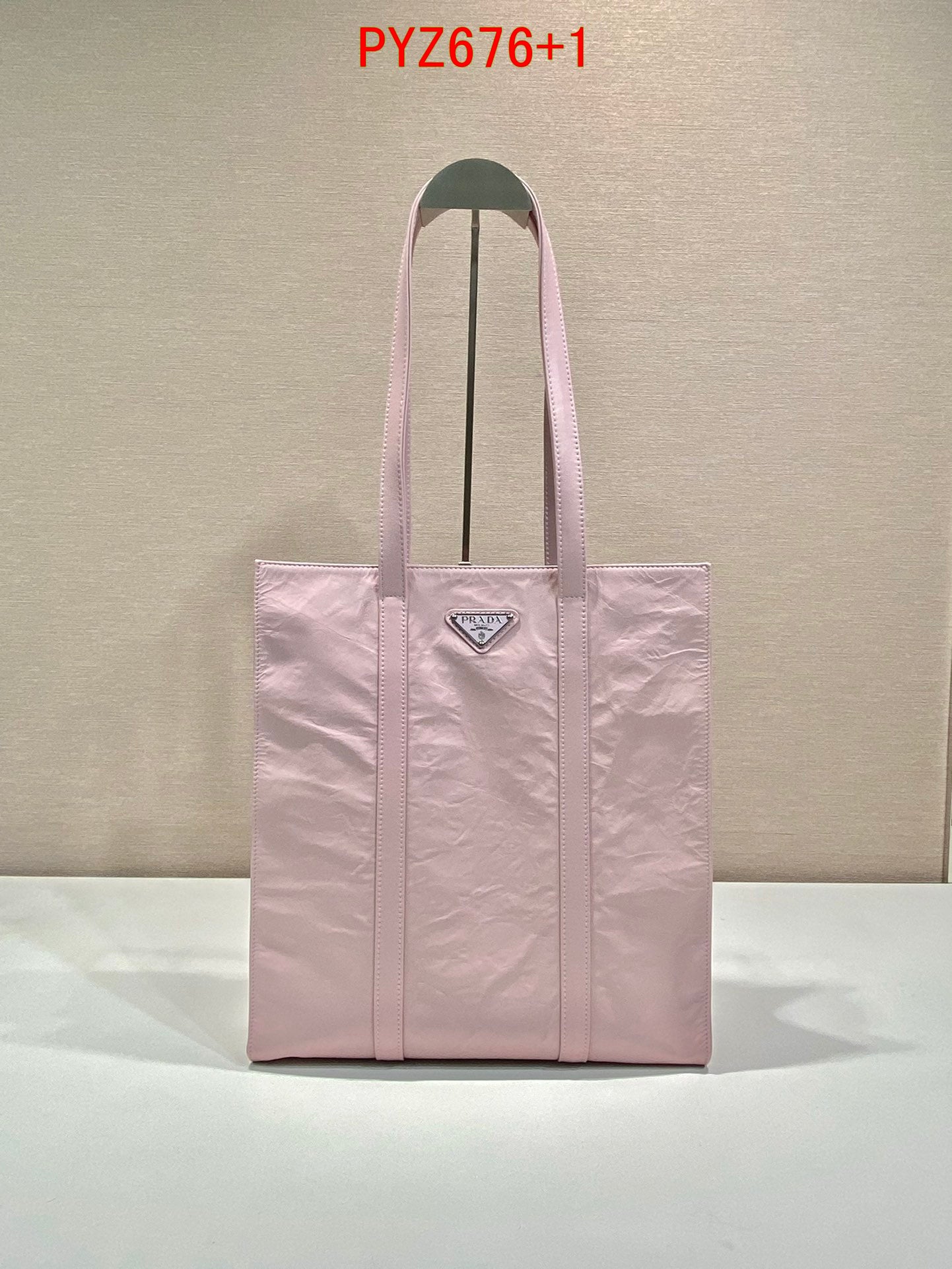 Prada Medium antique nappa leather tote bag