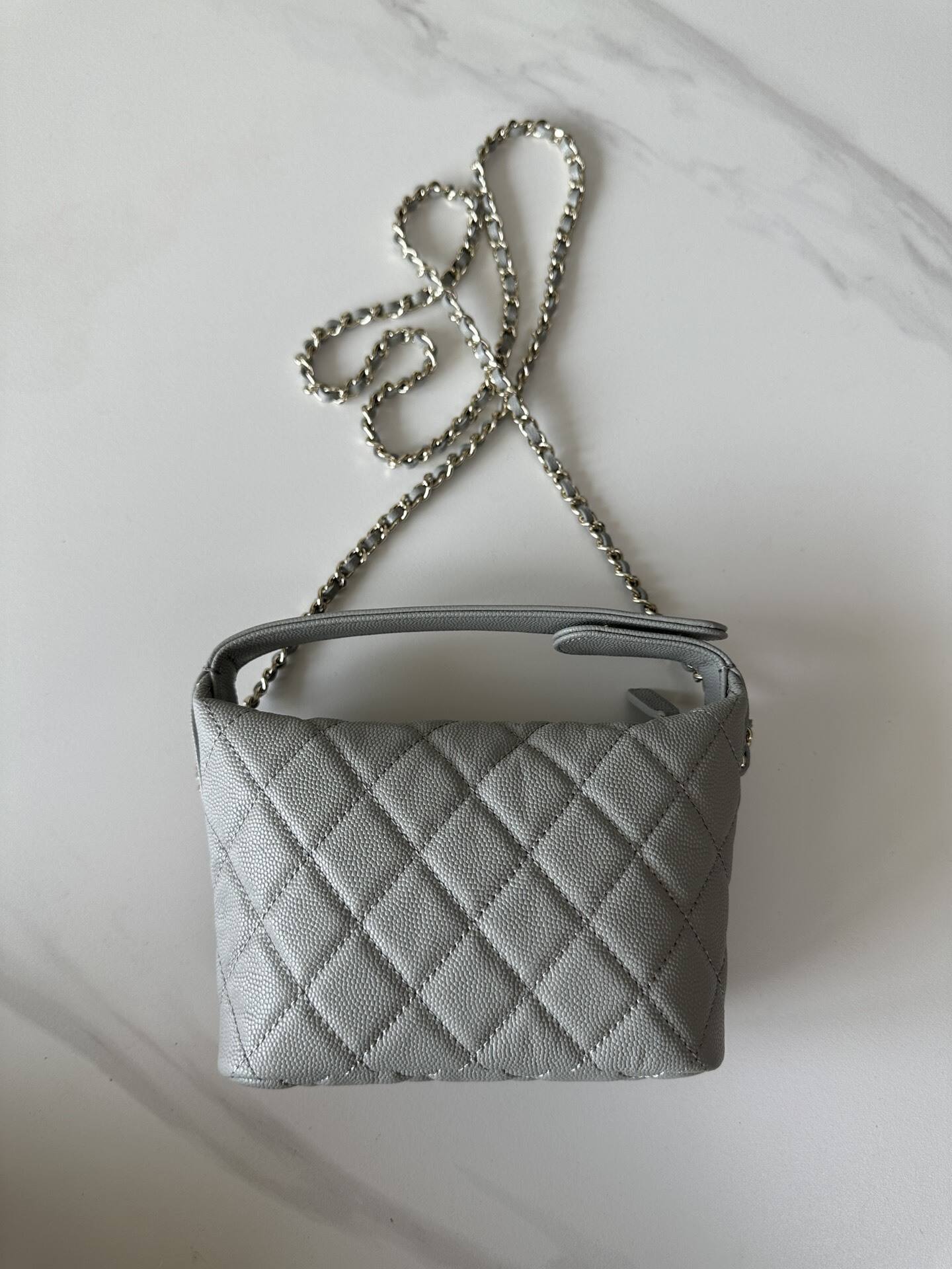 Chanel leather hobo bag