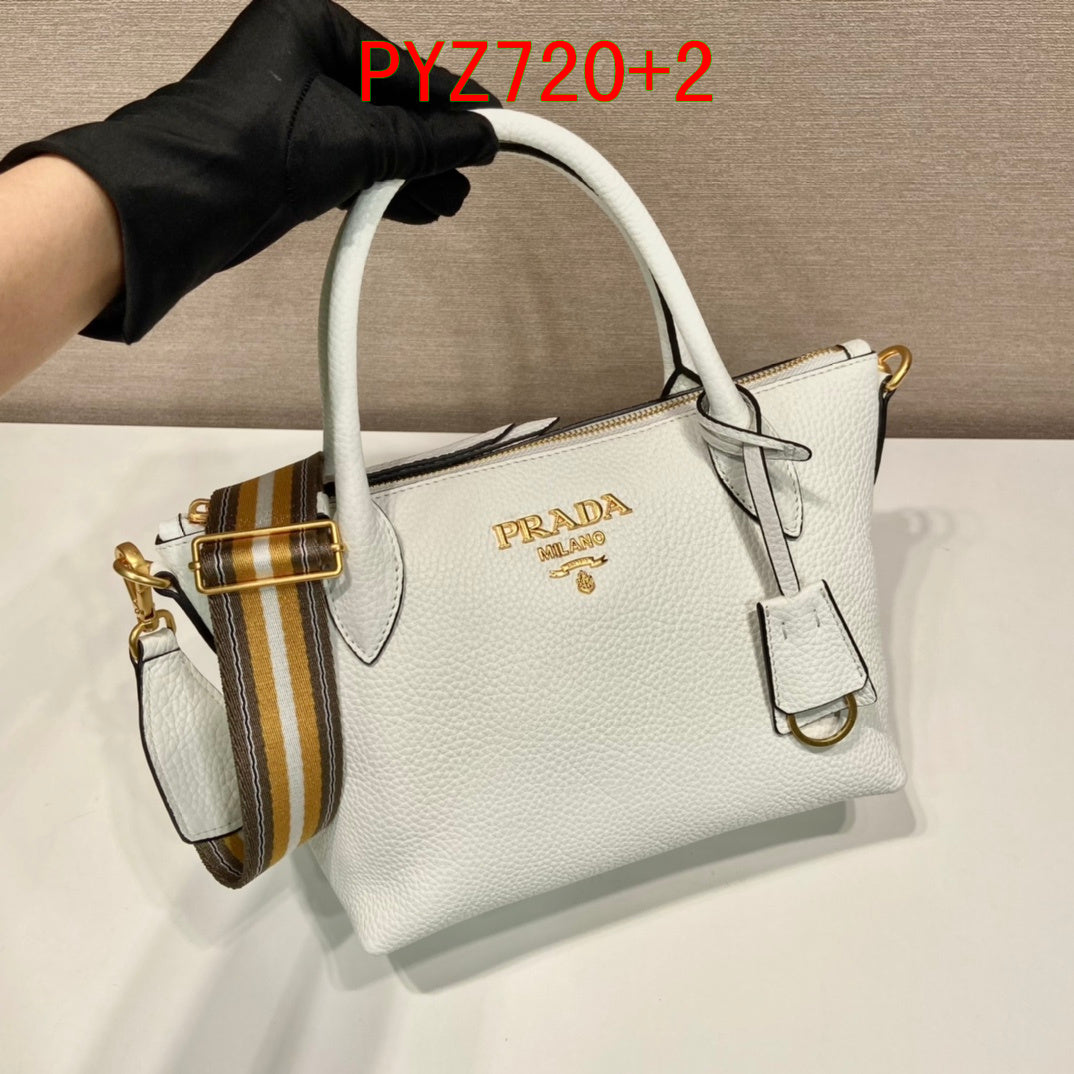 Prada Double Shoulder Strap Tote Bag
