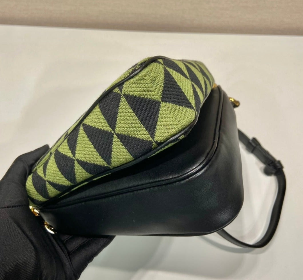 Prada Symbole Triangle Double bag