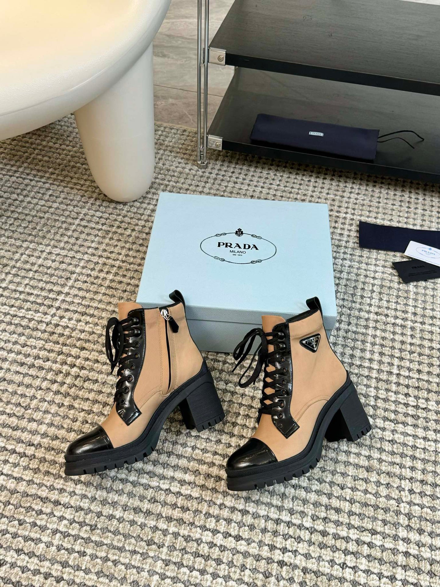 Prada Heels Ankle Boots