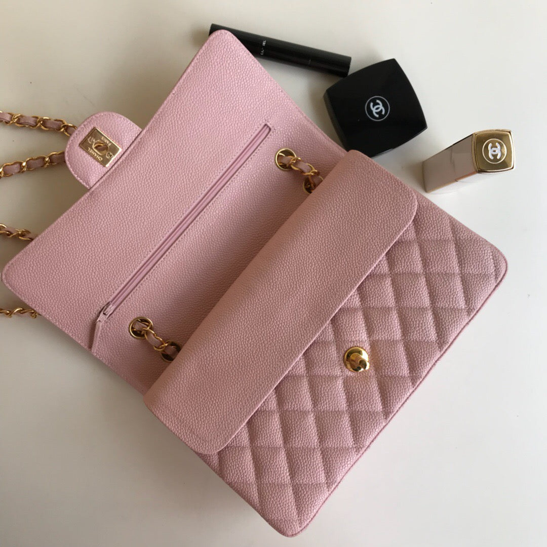 Chanel Classic Flap Bag 25.5 cm Caviar leather