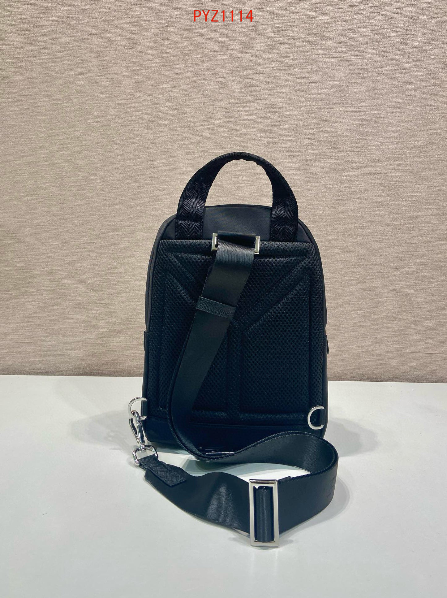 Prada Re-Nylon and Saffiano leather backpack