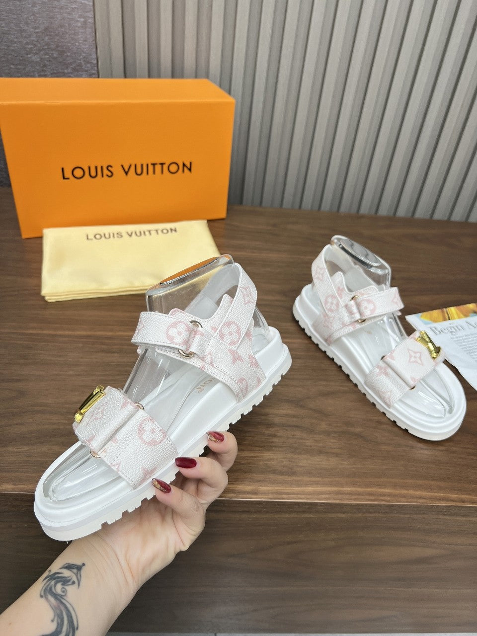 Louis Vuitton Leather Sandals