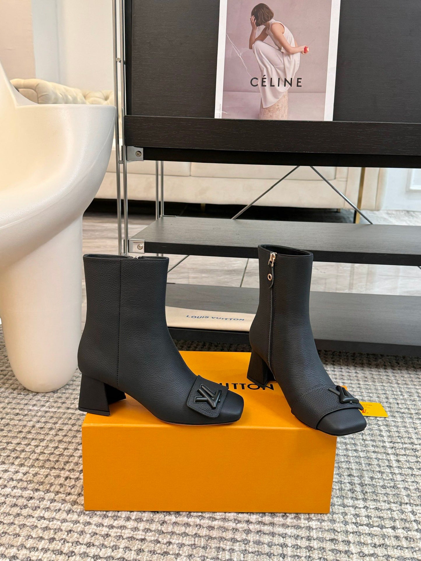 Louis Vuitton Ankle Heels Boots