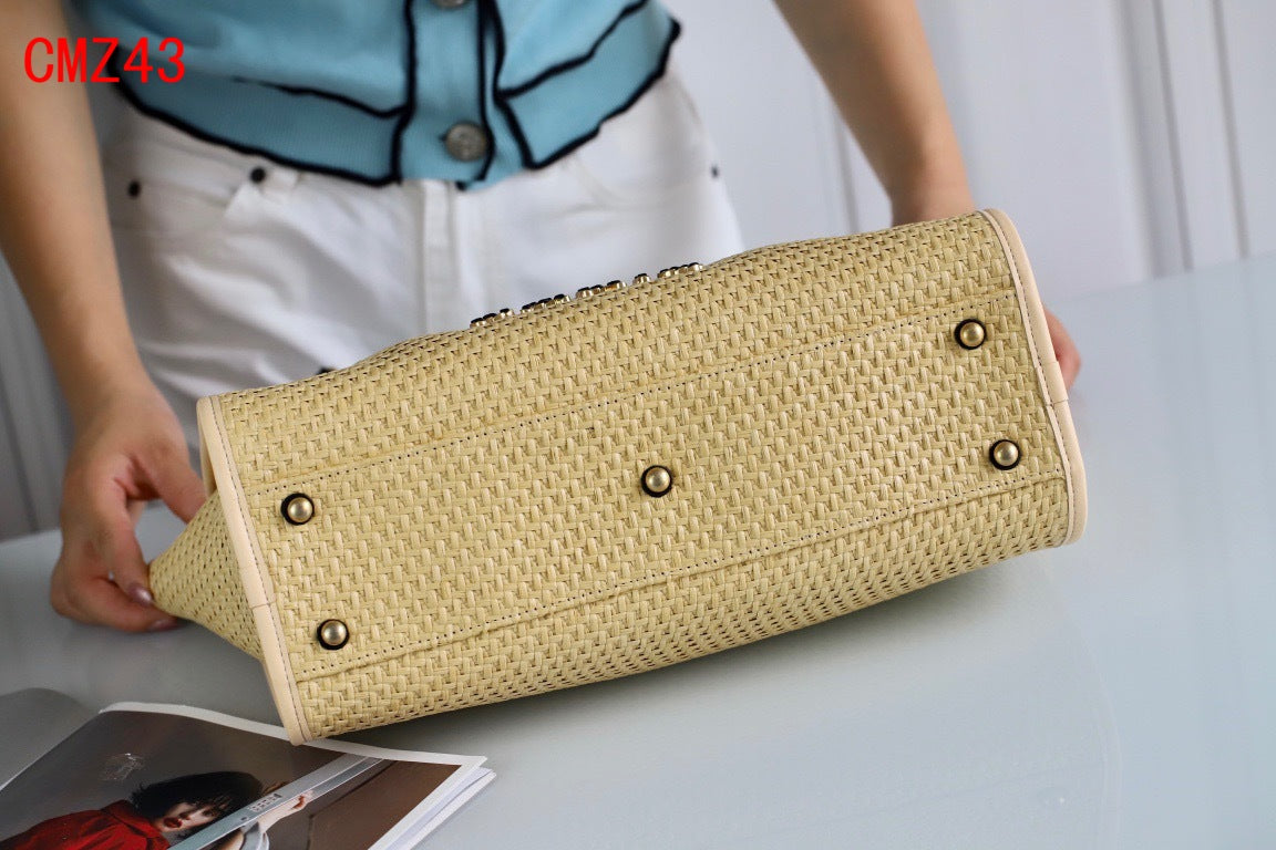 Chanel Deauville Raffia