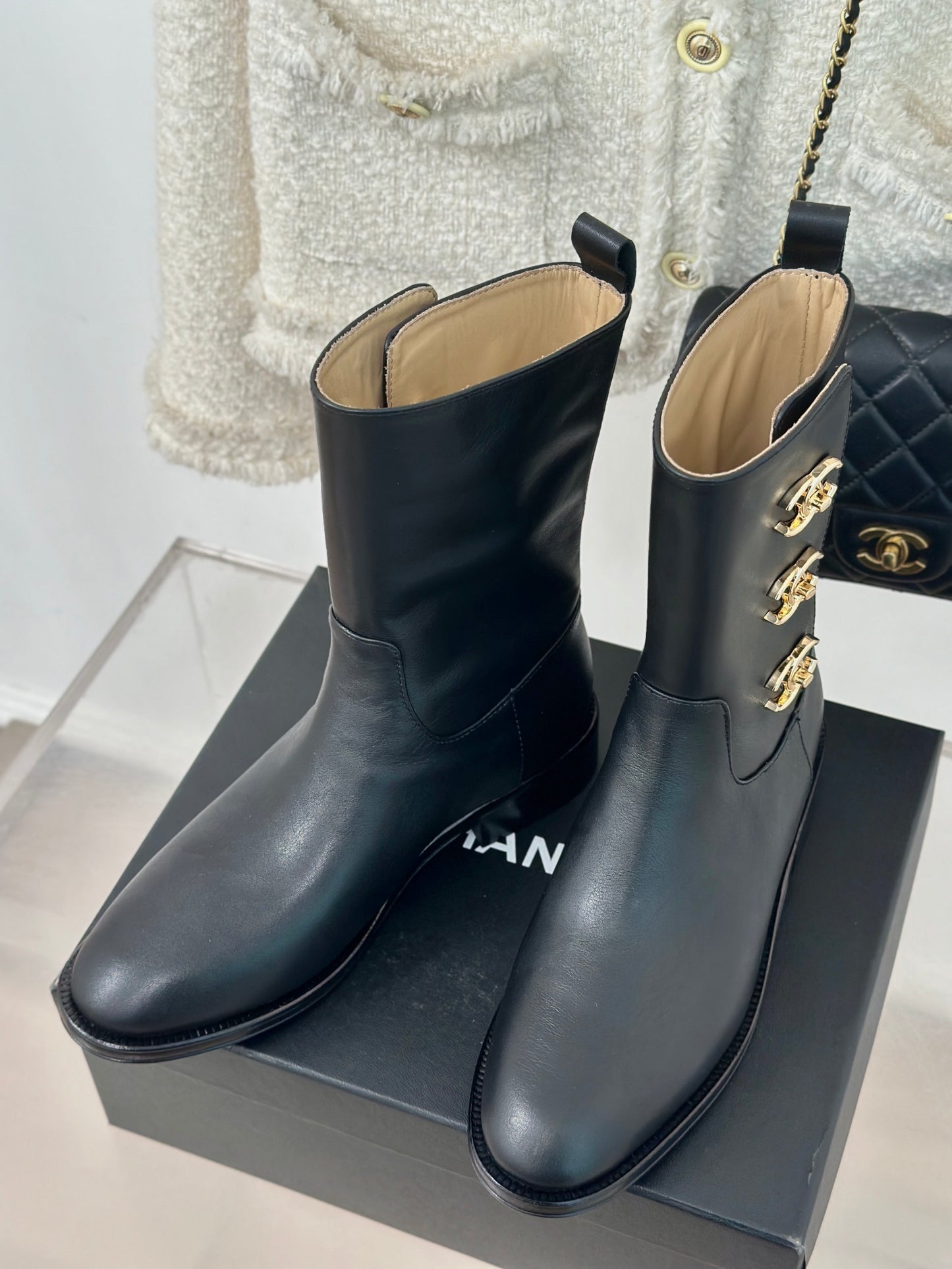 Chanel Ankle leather boots