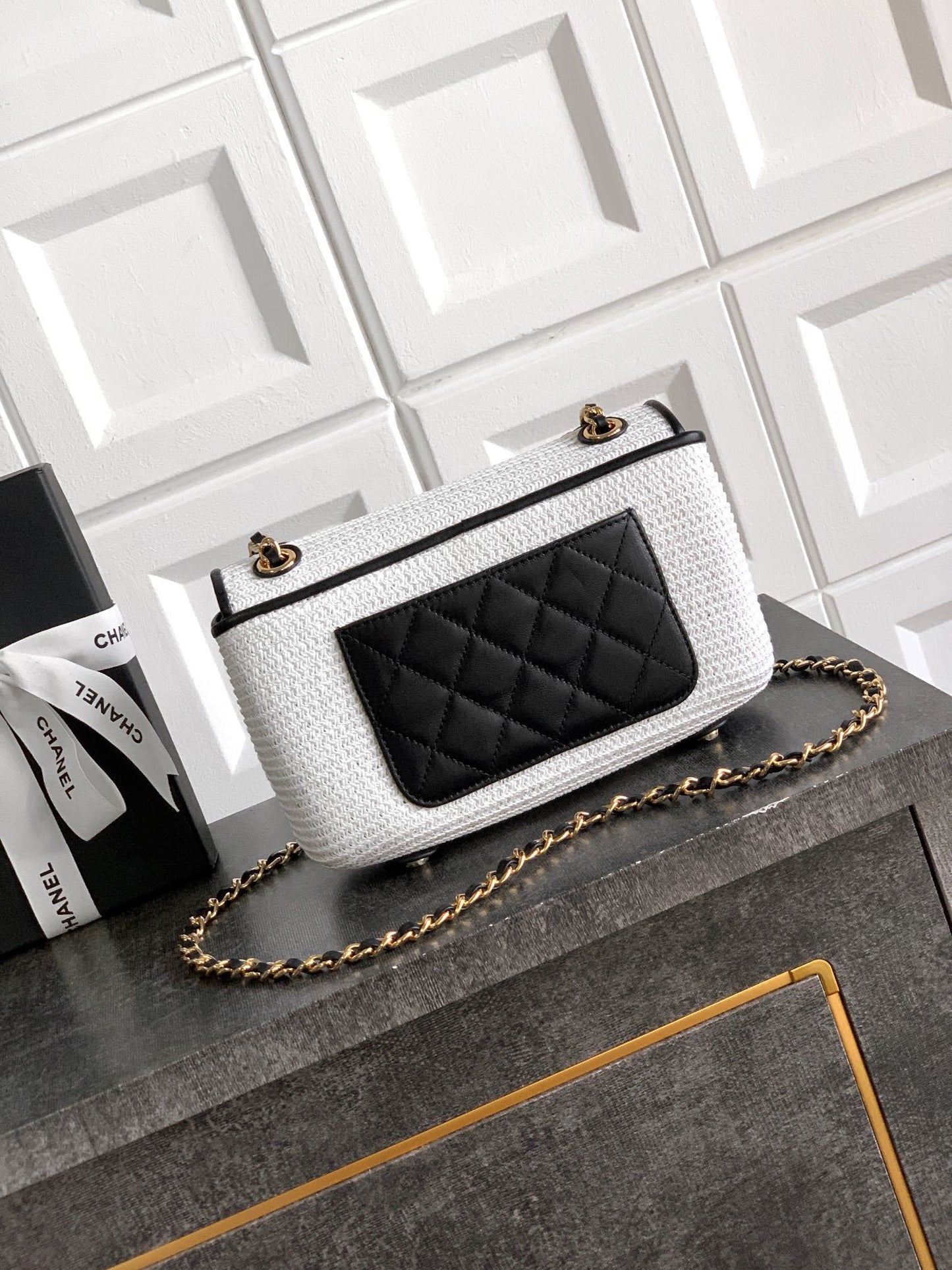 Chanel Small Straw Flap bag