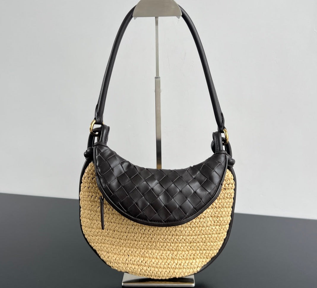 Bottega Veneta Moon Straw bag