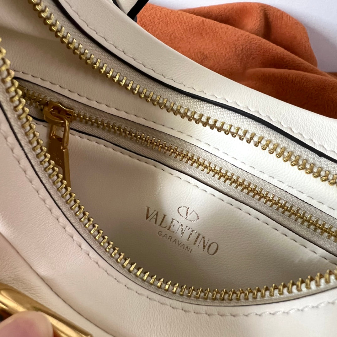 Valentino Garavani Roman Stud VLogo Plaque Tote Bag