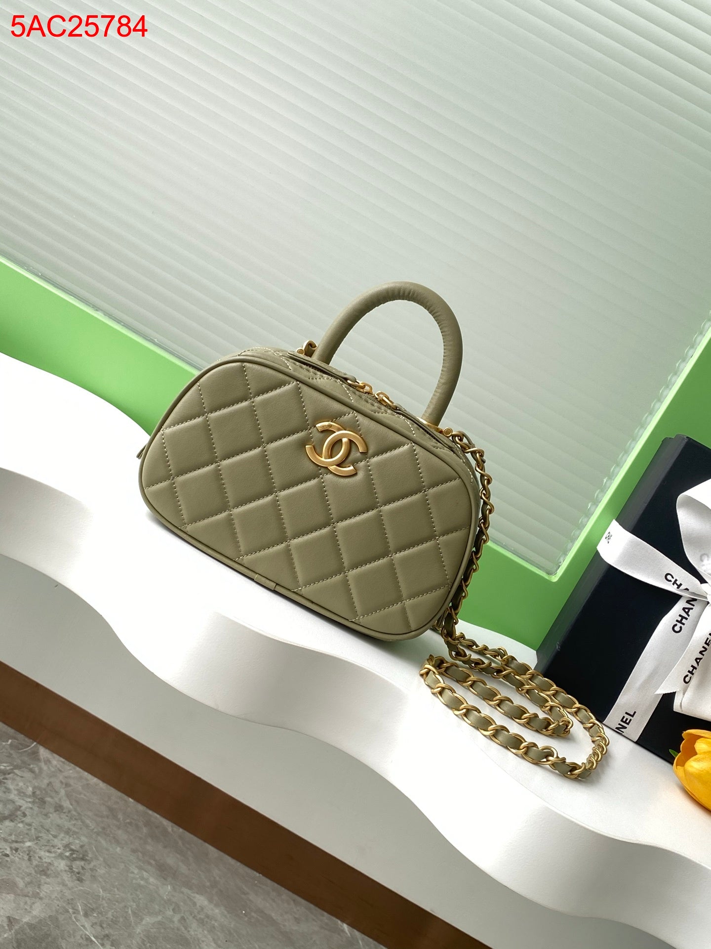 Chanel Leather Mini Bowling bag