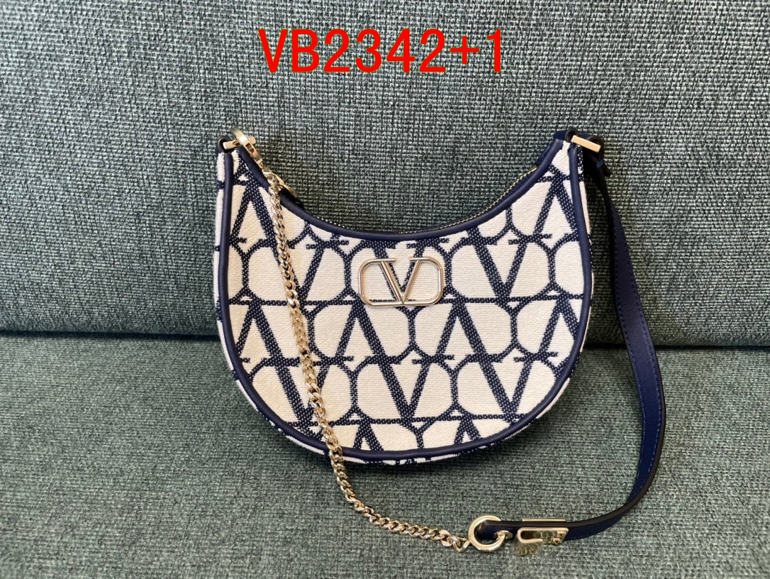 Valentino Canvas Hobo Bag