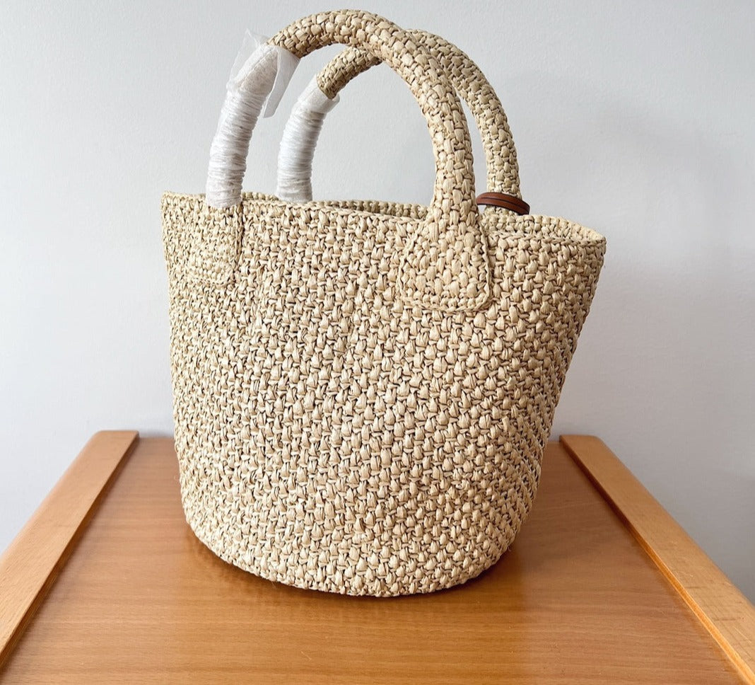 Celine Triomphe Straw bag