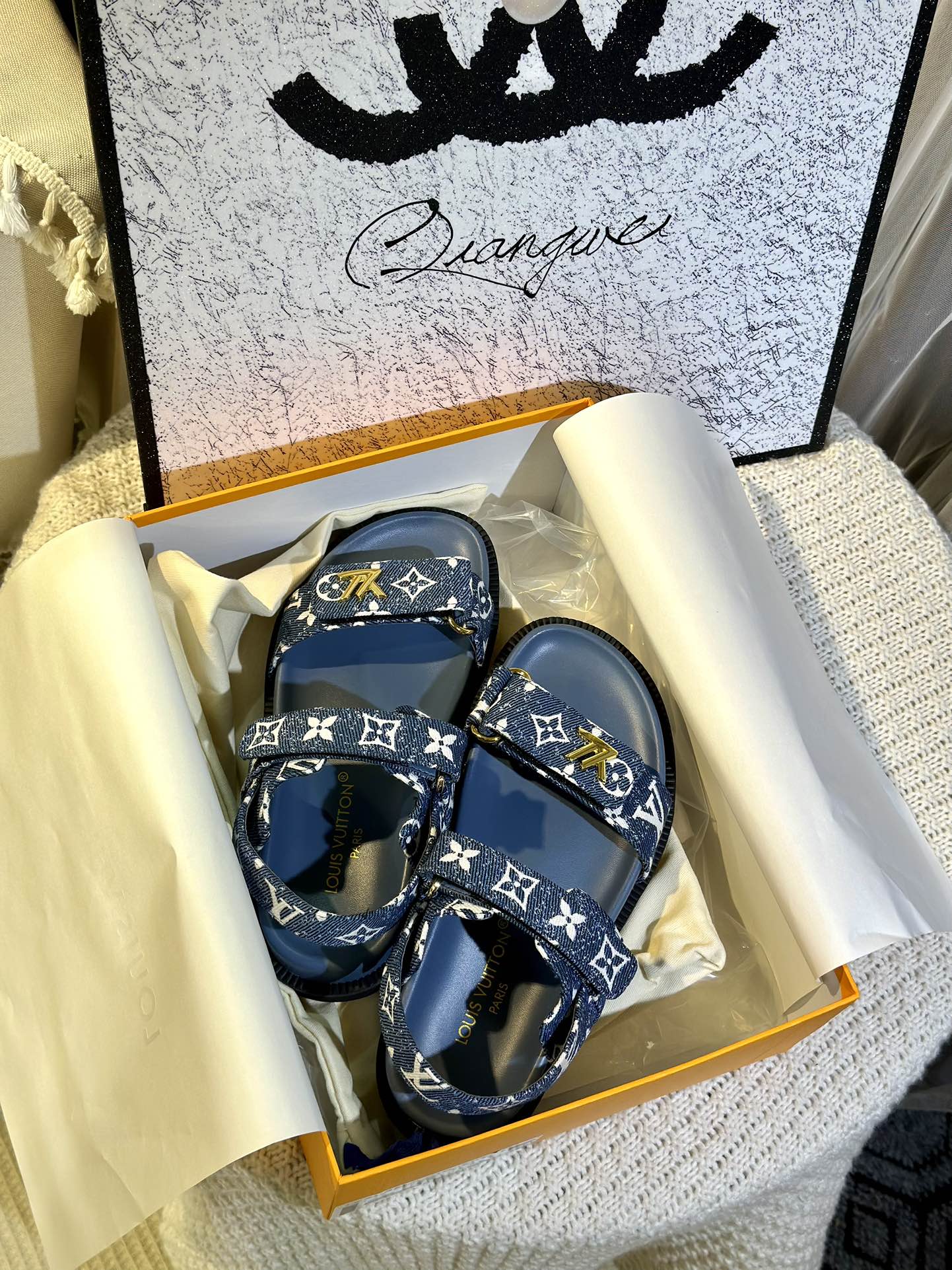 Louis Vuitton Denim Sandals