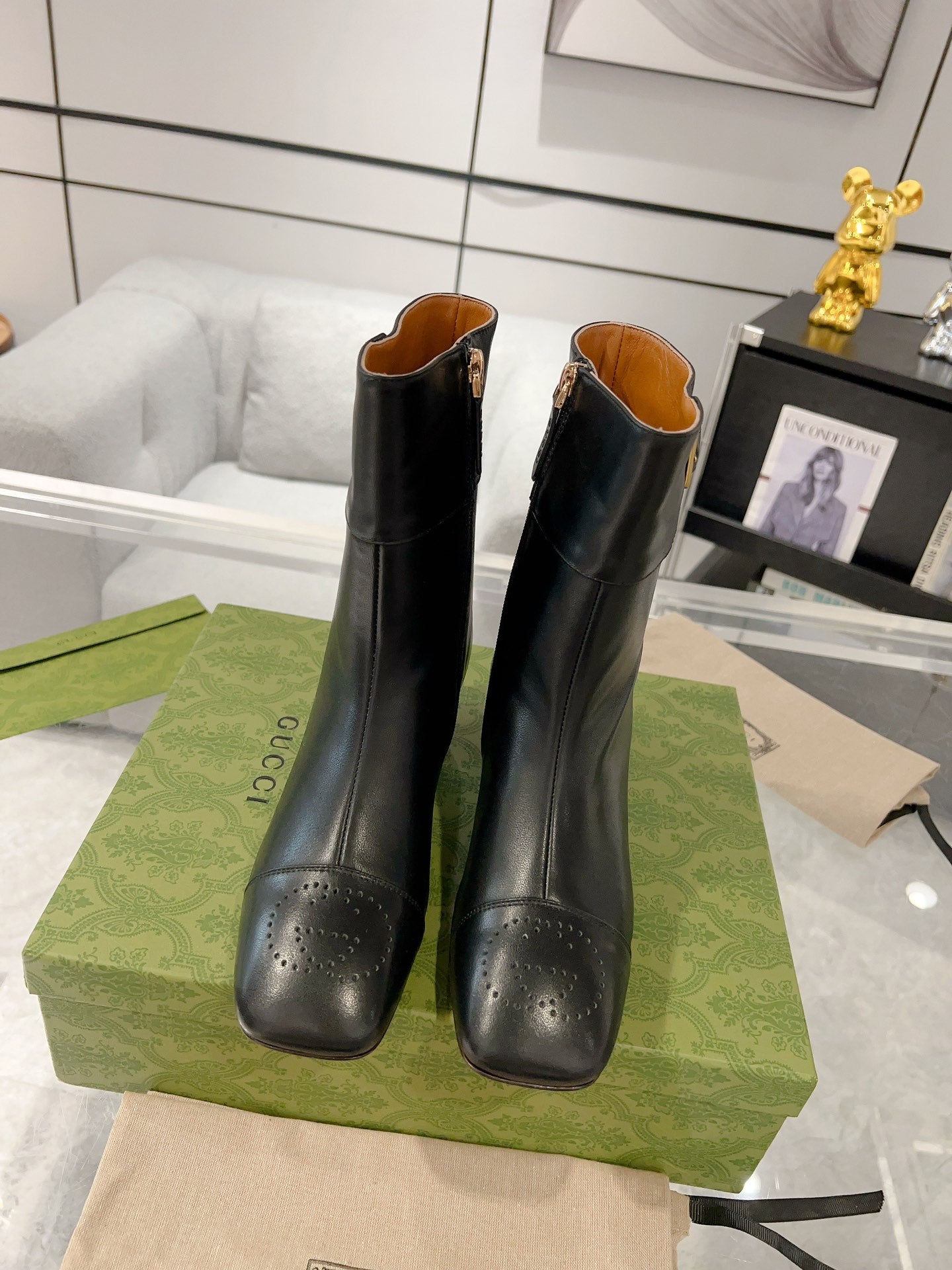 Gucci Heels Short Boots