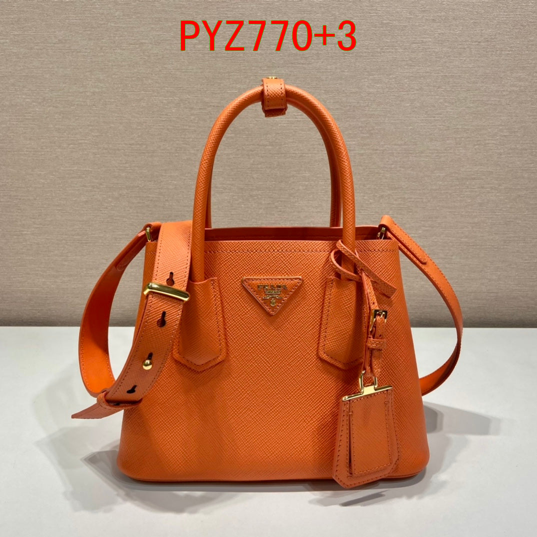 Prada Saffiano Double Tote Bag