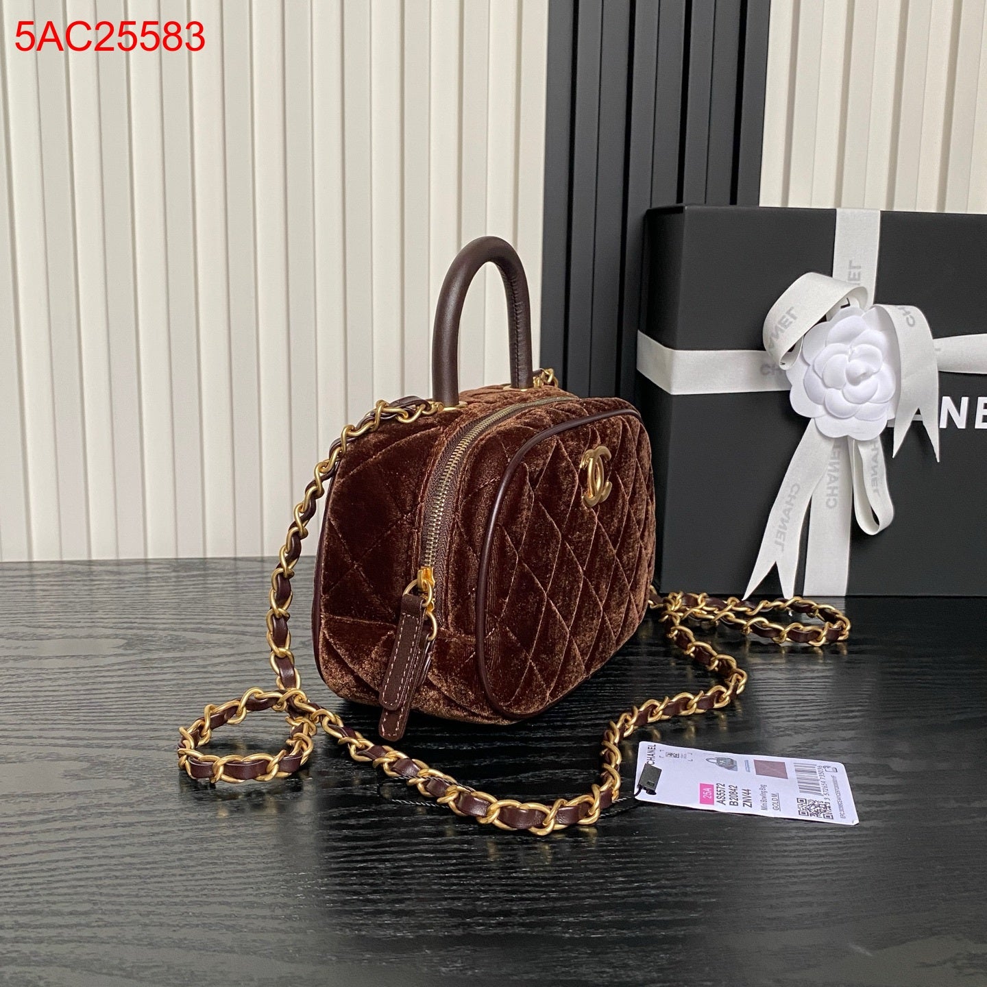 Chanel Velvet Mini Bowling bag