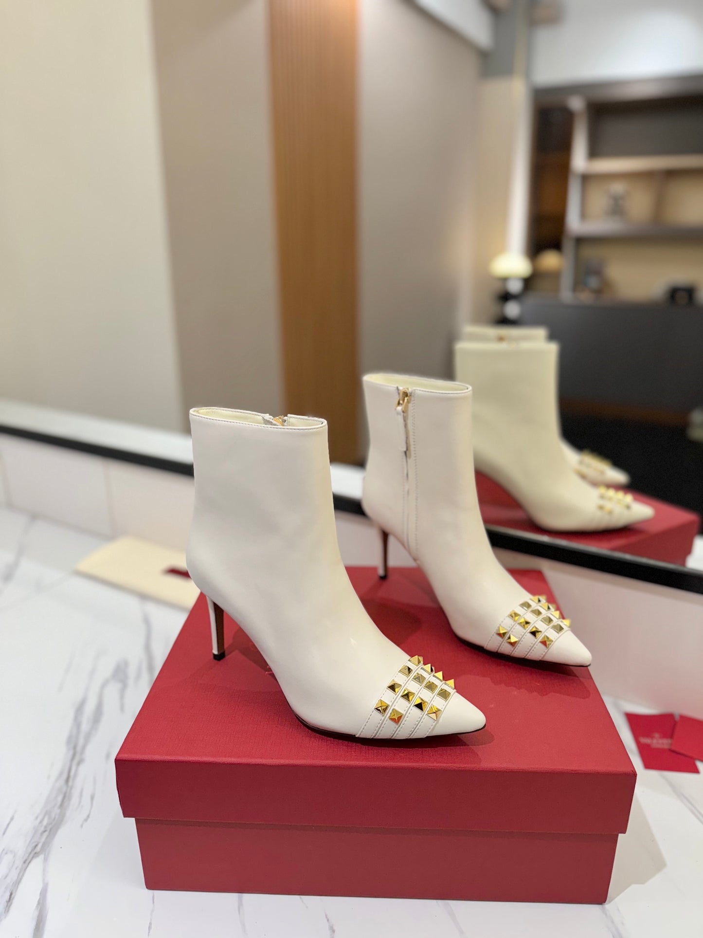 Valentino Heel Ankle Boots