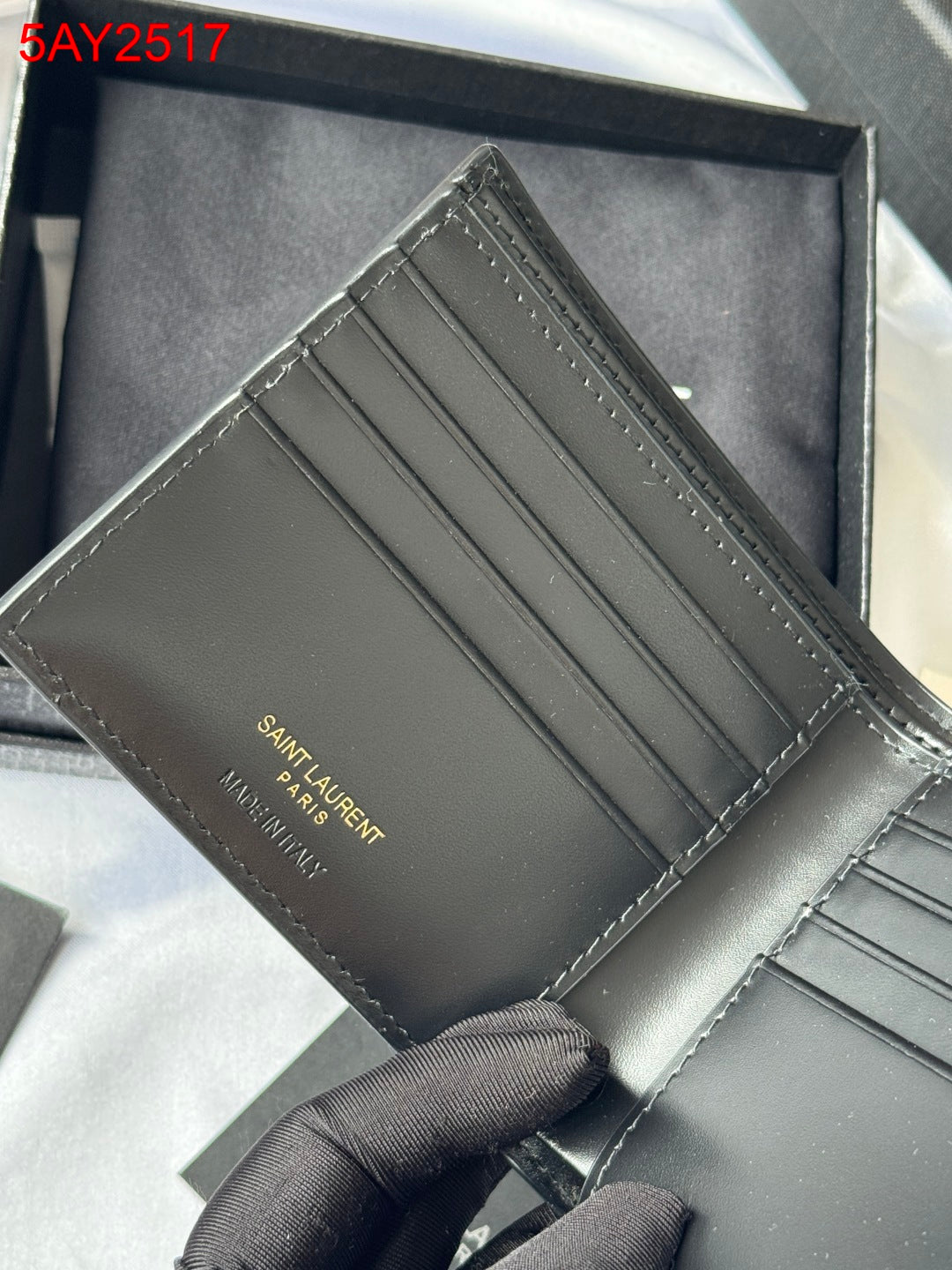 YSL Monogram Mini Wallet
