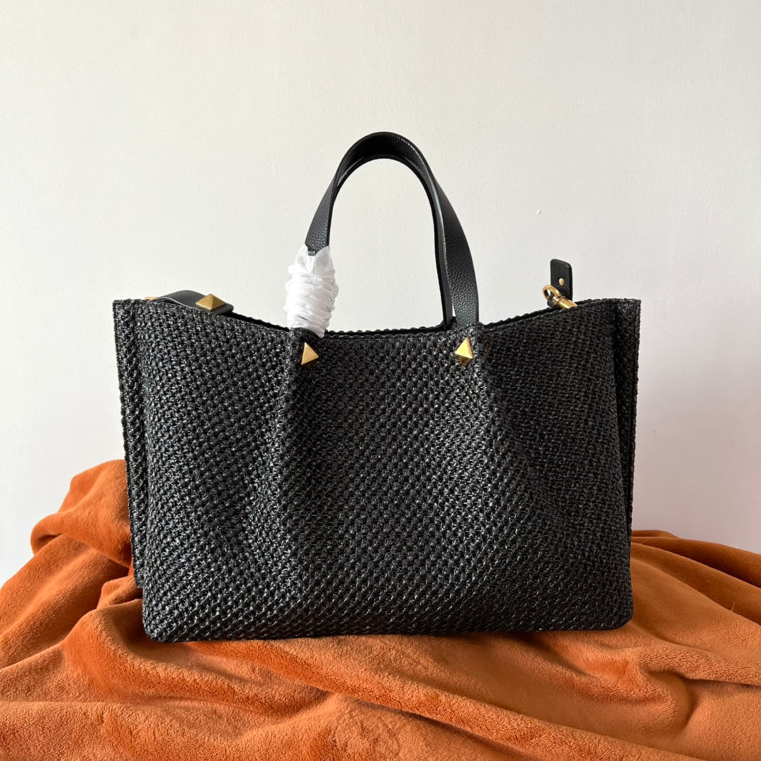 Valentino Summer woven tote bag