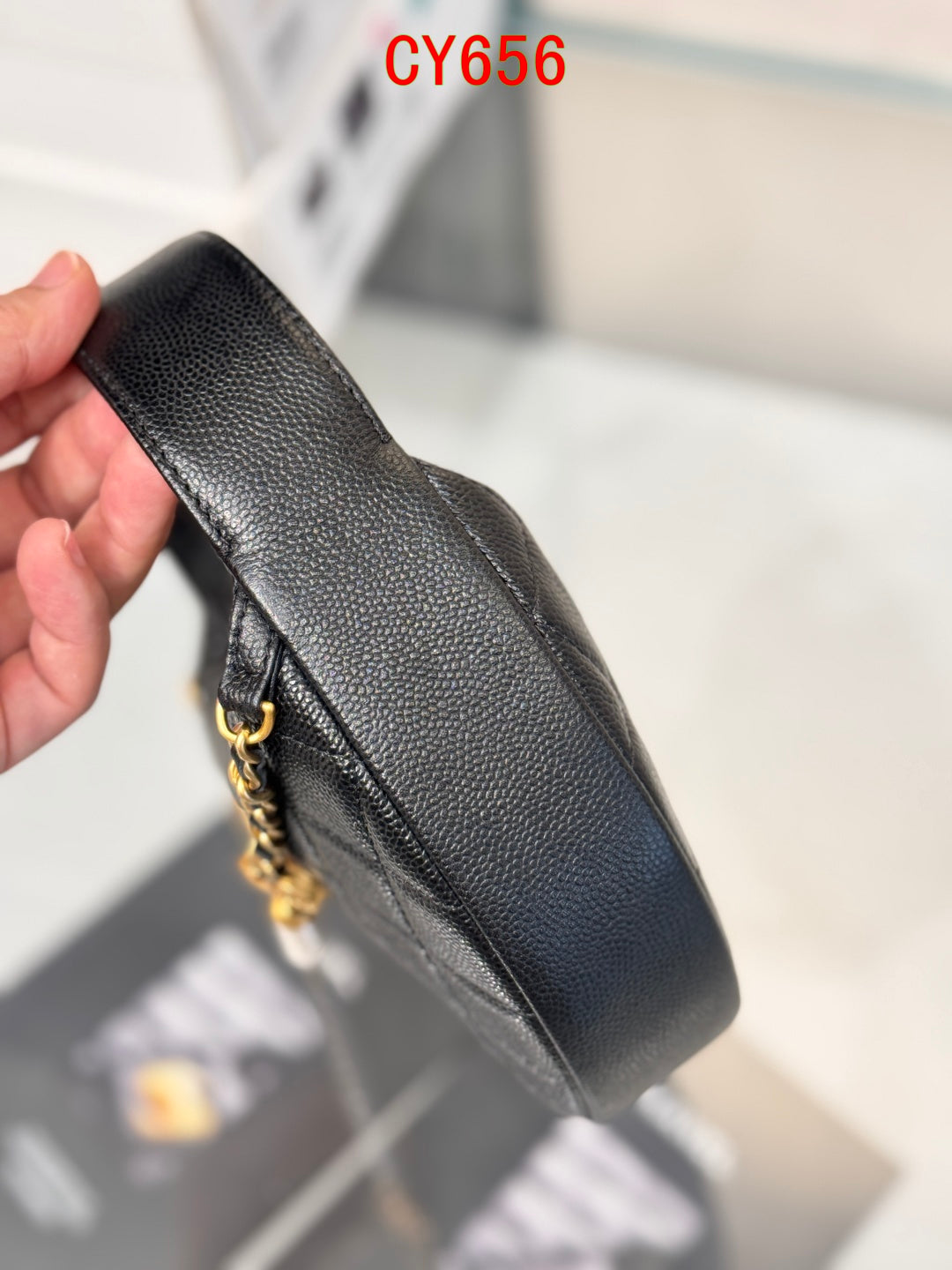 Chanel Top handle round bag