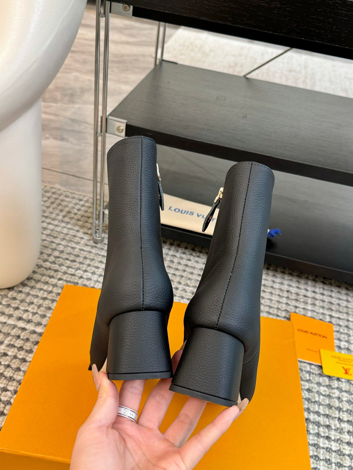 Louis Vuitton Ankle Heels Boots