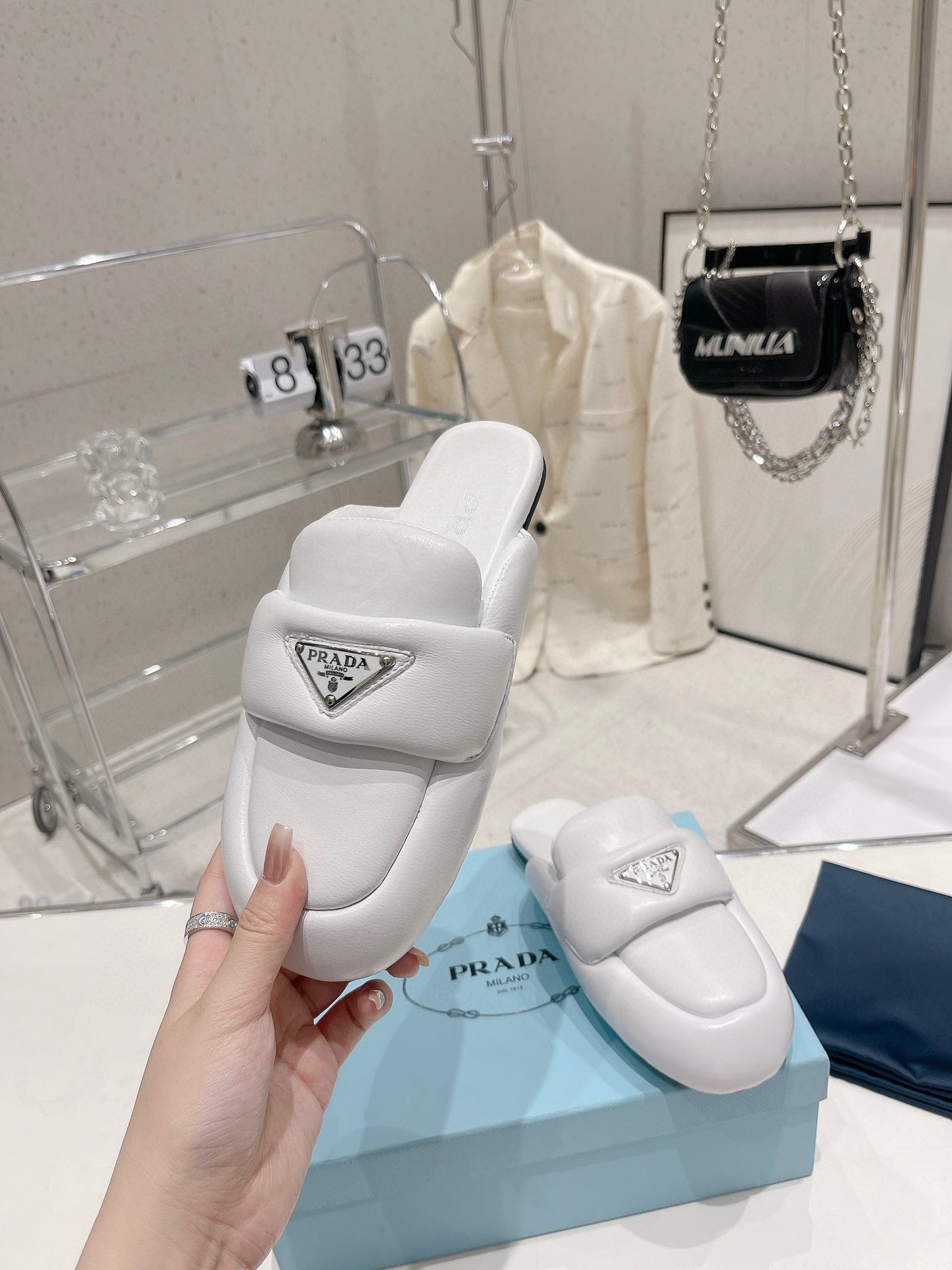 Prada Puffer Slides