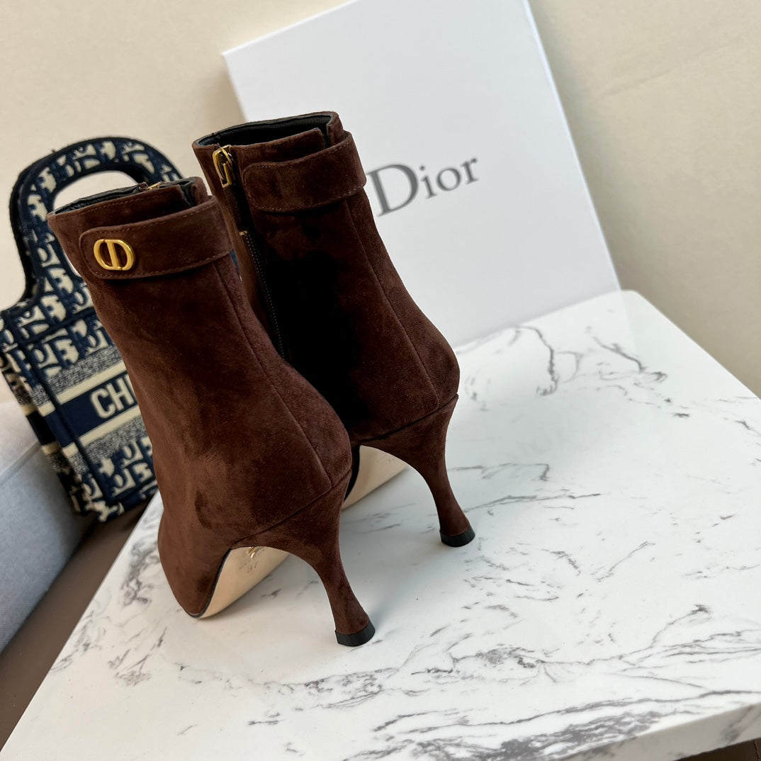 Dior Suede Heels Boots