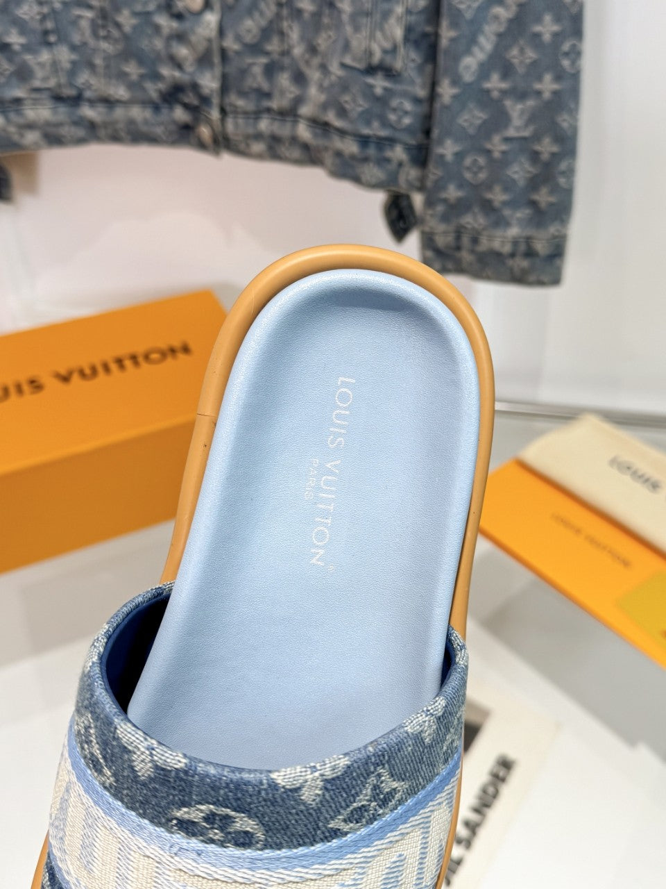 Louis Vuitton Denim Slides