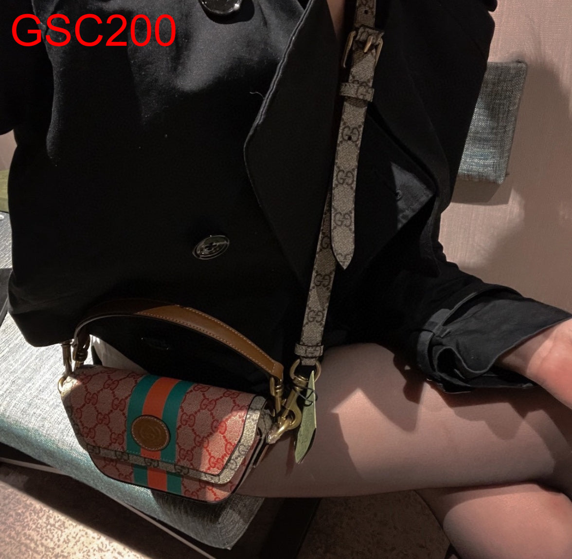 Gucci top handle mini bag with Web