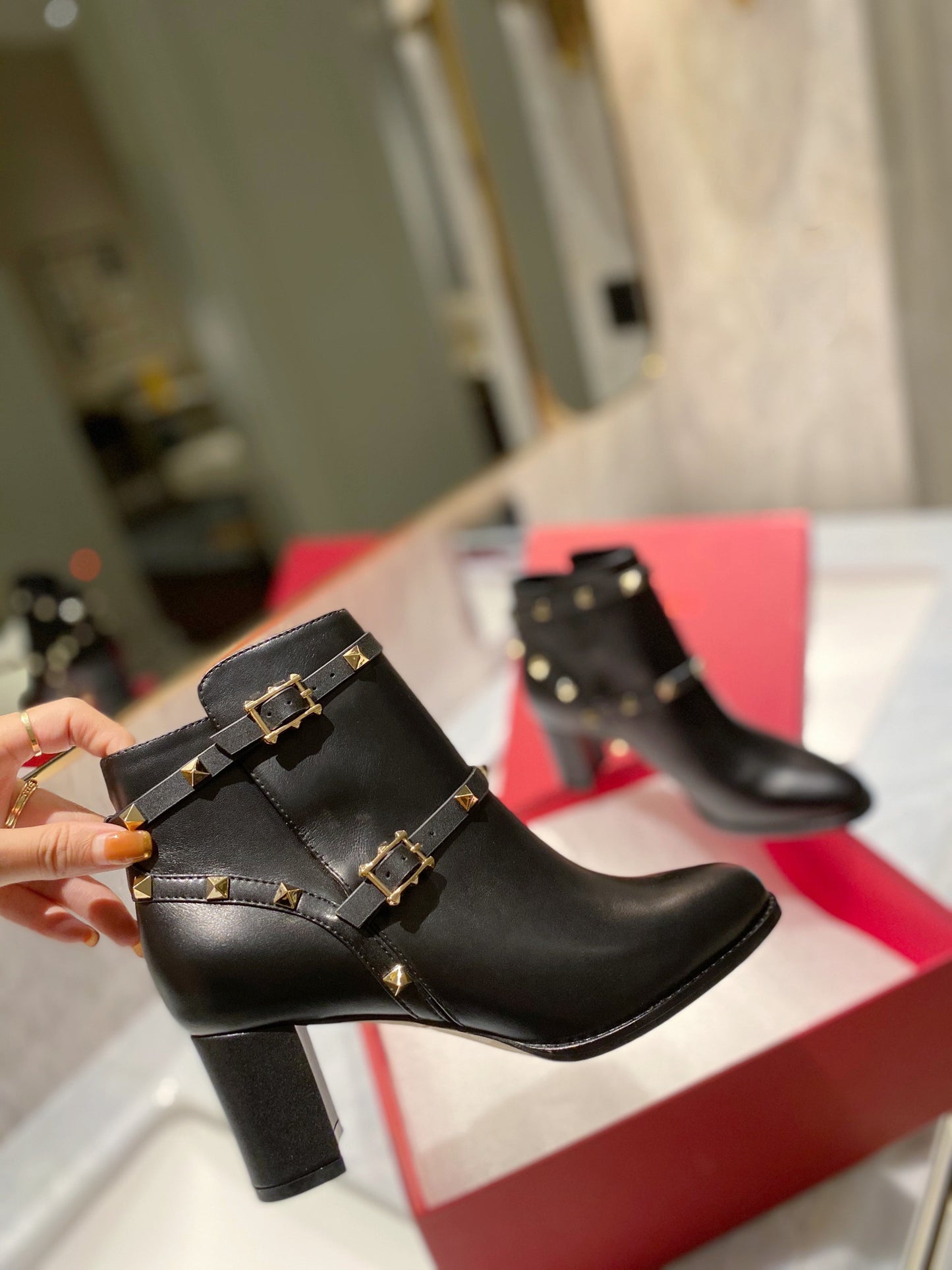 Valentino Ankle Heel Boots