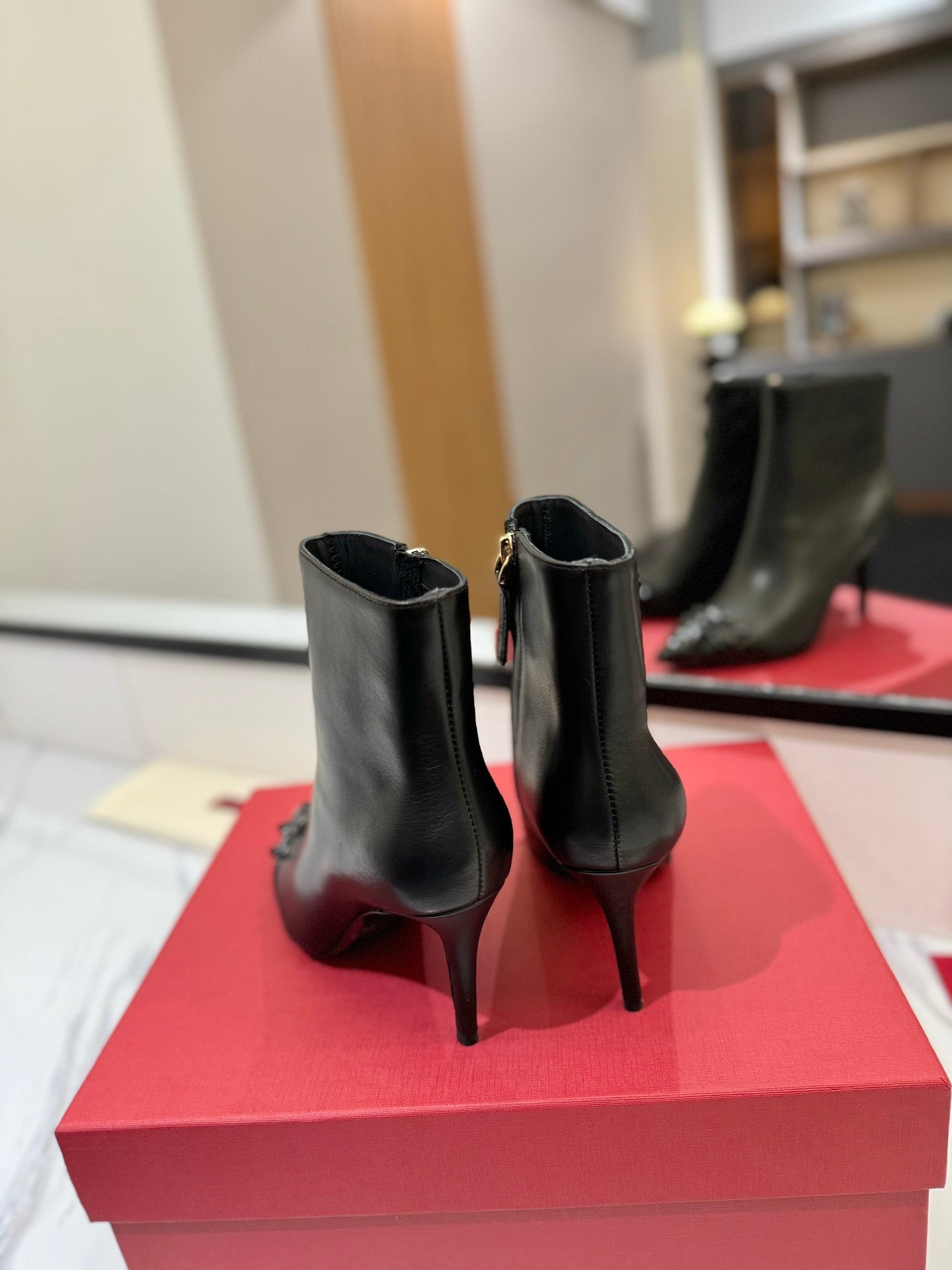 Valentino Heel Ankle Boots
