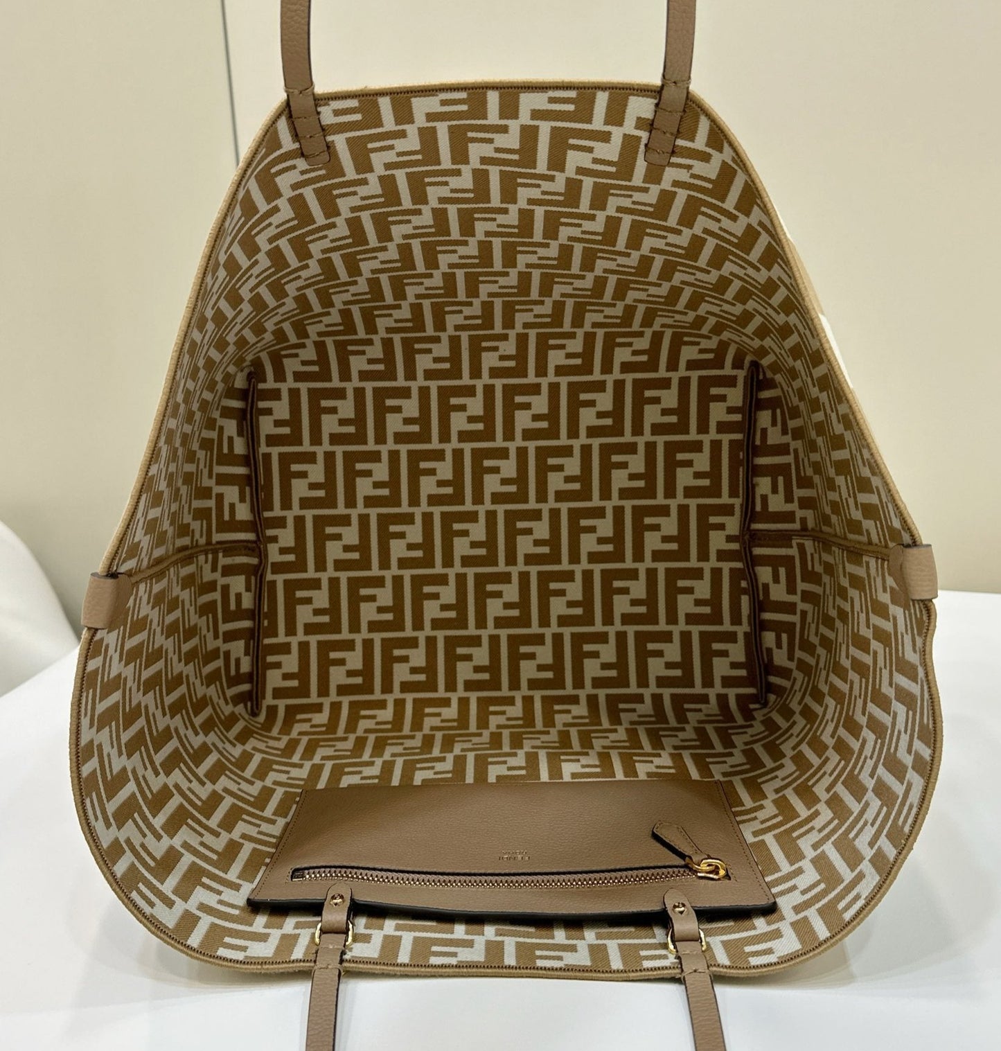 Fendi Pequin Medium Reversible Tote bag