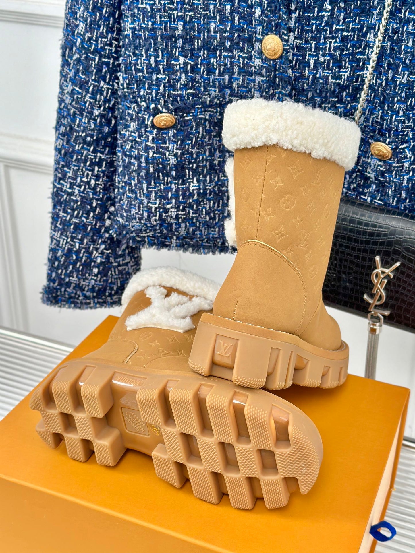 Louis Vuitton Short Suede Boots