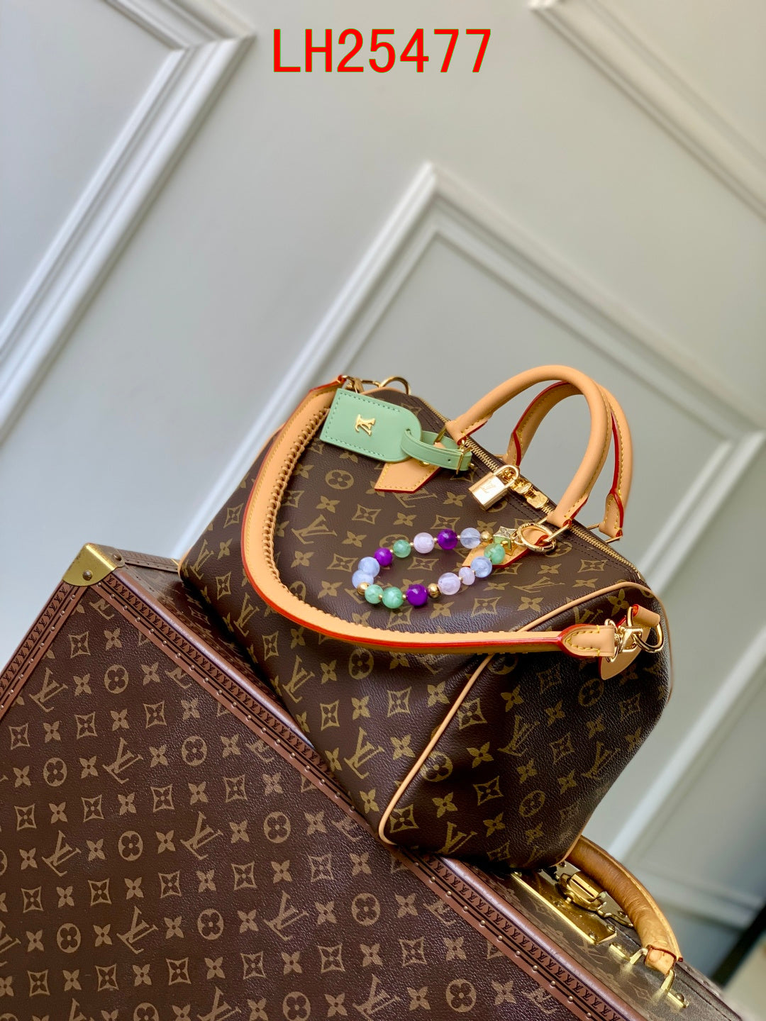 Louis Vuitton Speedy Soft 30 Lucky with jewel-like embellishments