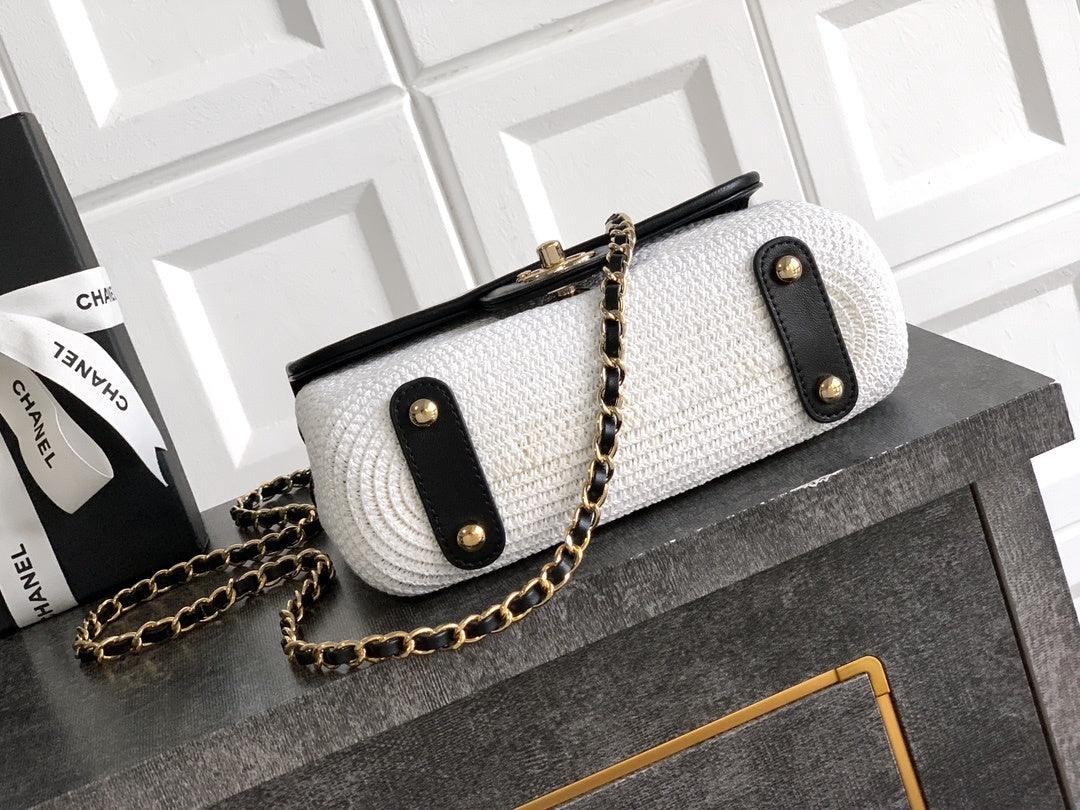 Chanel Small Straw Flap bag