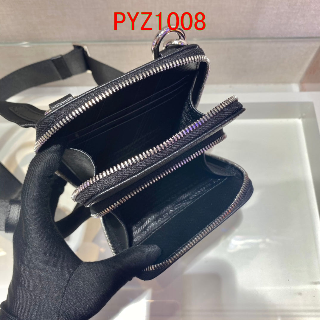 Prada leather smartphone case bag