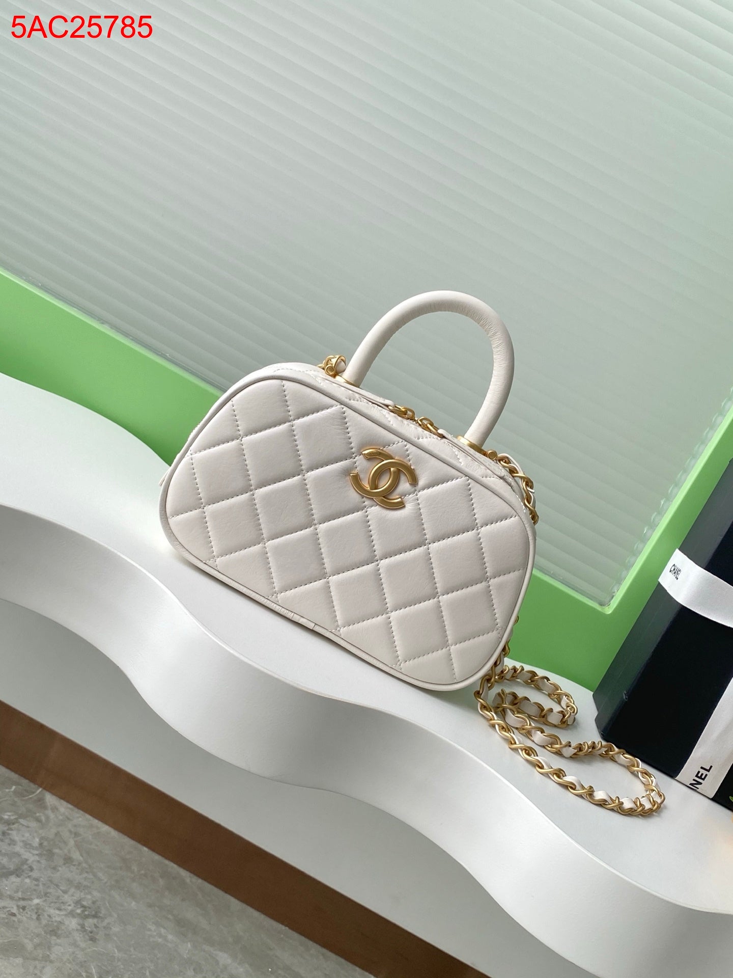 Chanel Leather Mini Bowling bag