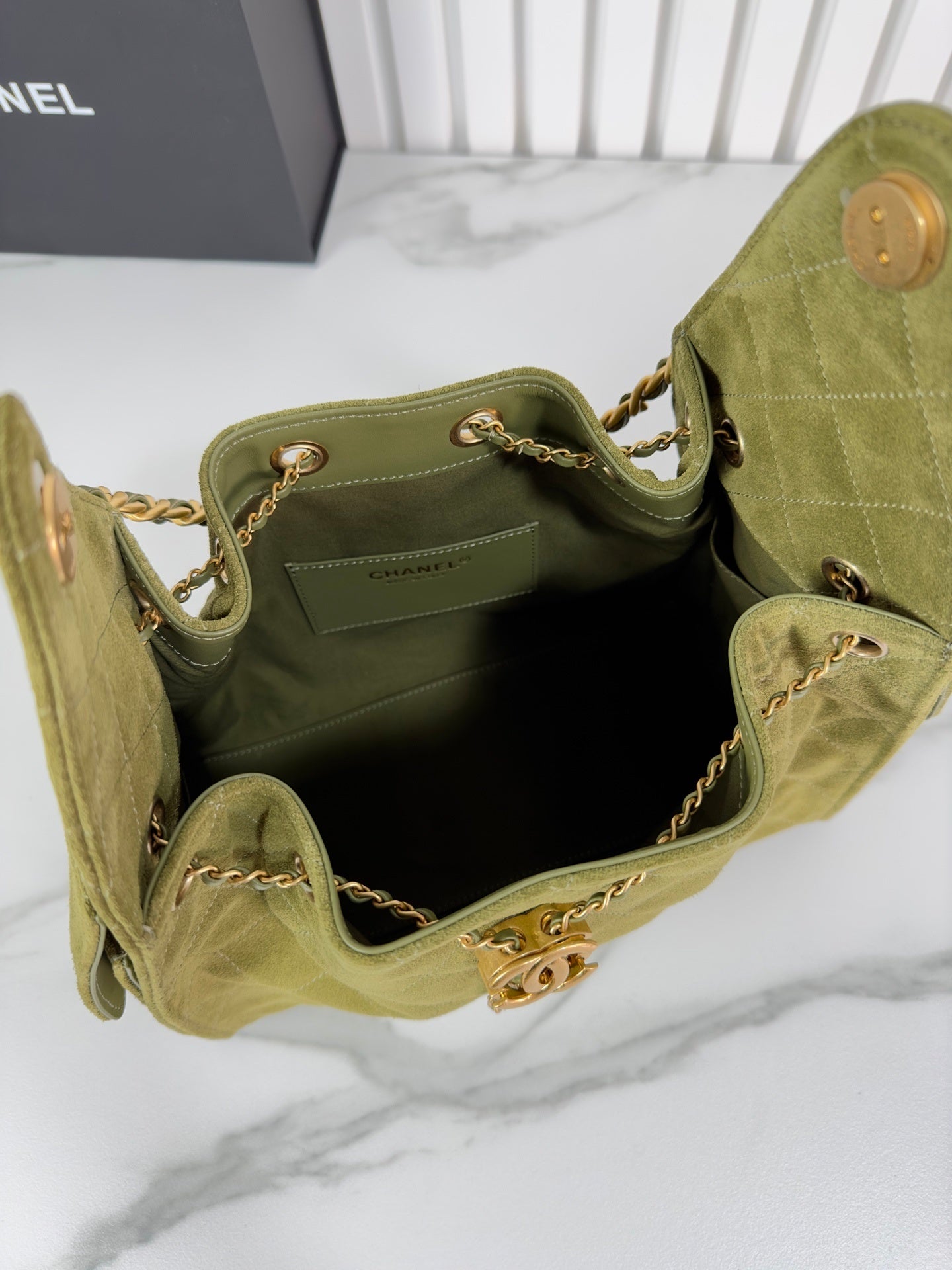 Chanel Small Hobo 25 Suede bag