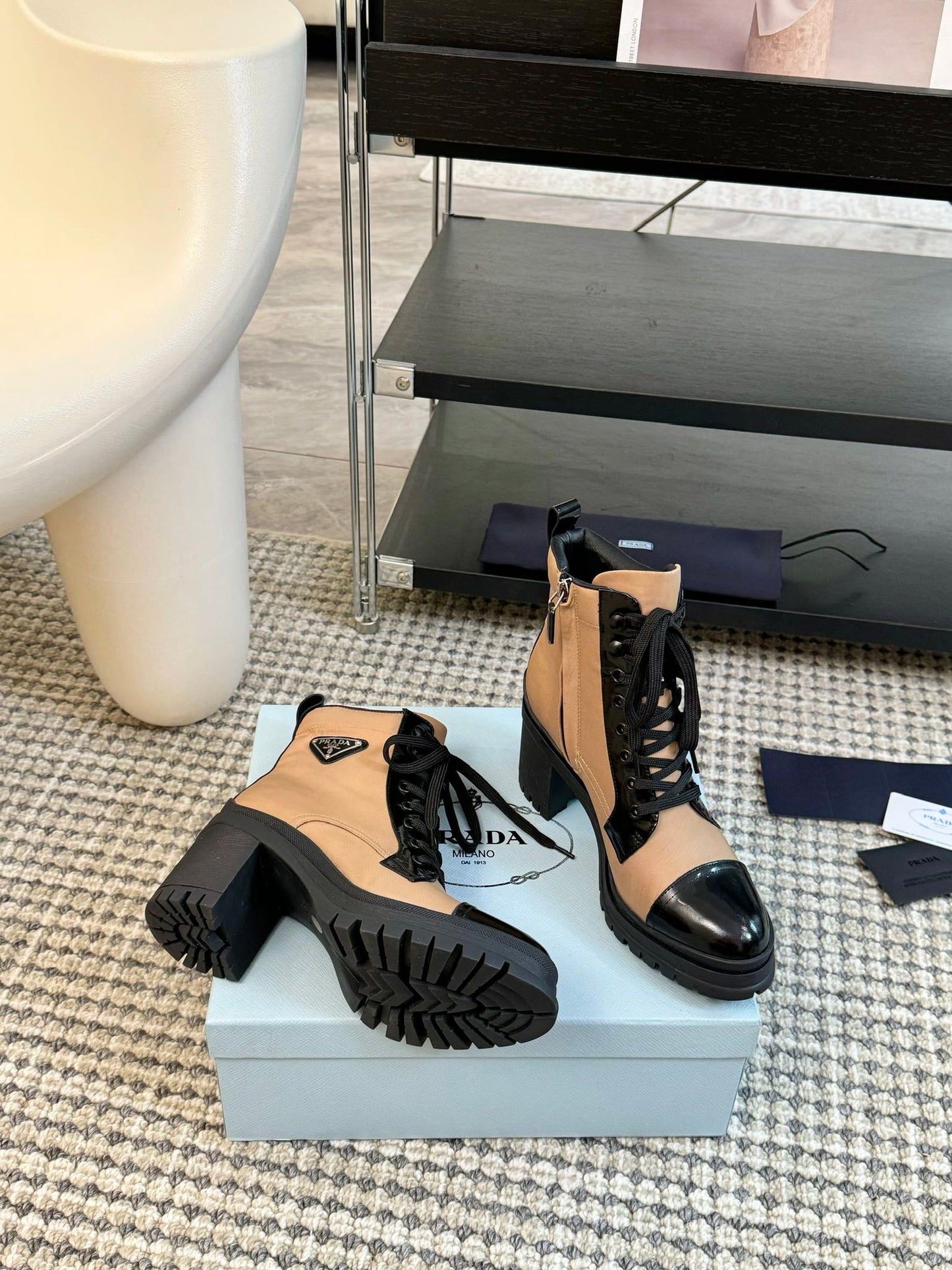 Prada Heels Ankle Boots