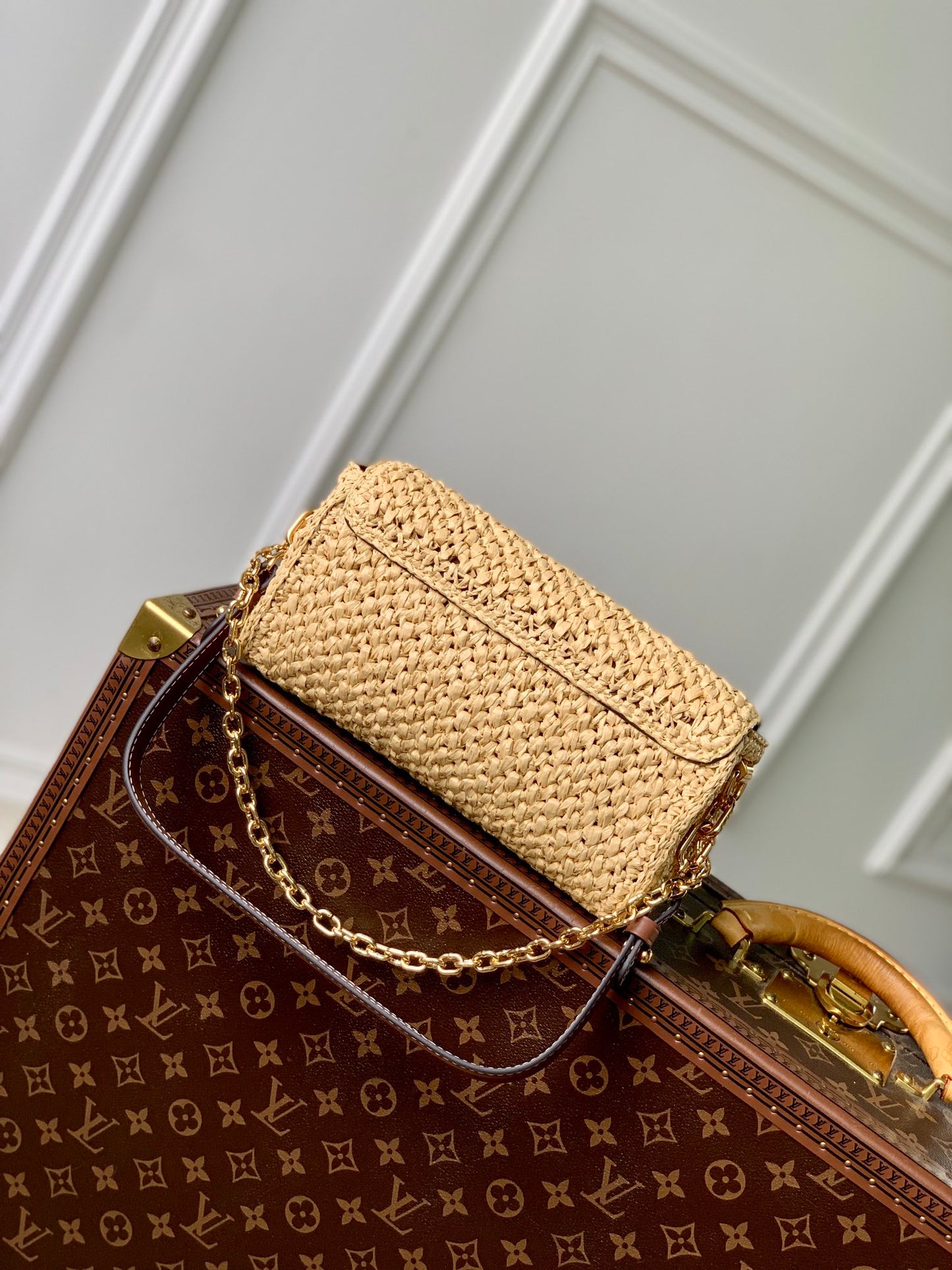 Louis Vuitton Twist West bag in raffia