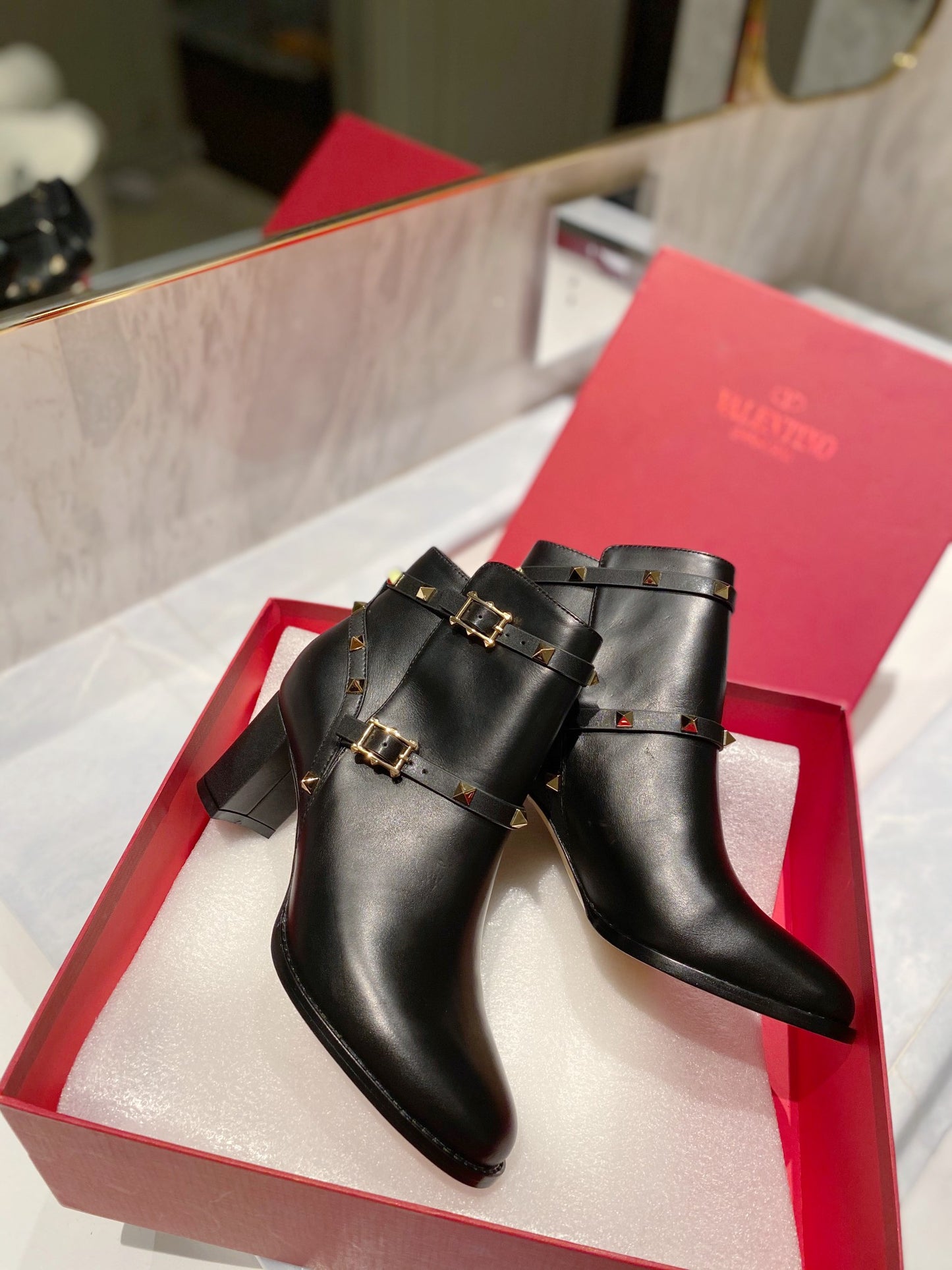 Valentino Ankle Heel Boots