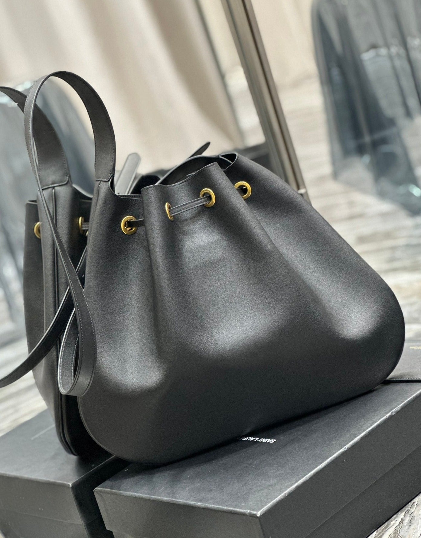YSL Flat Hobo Bag