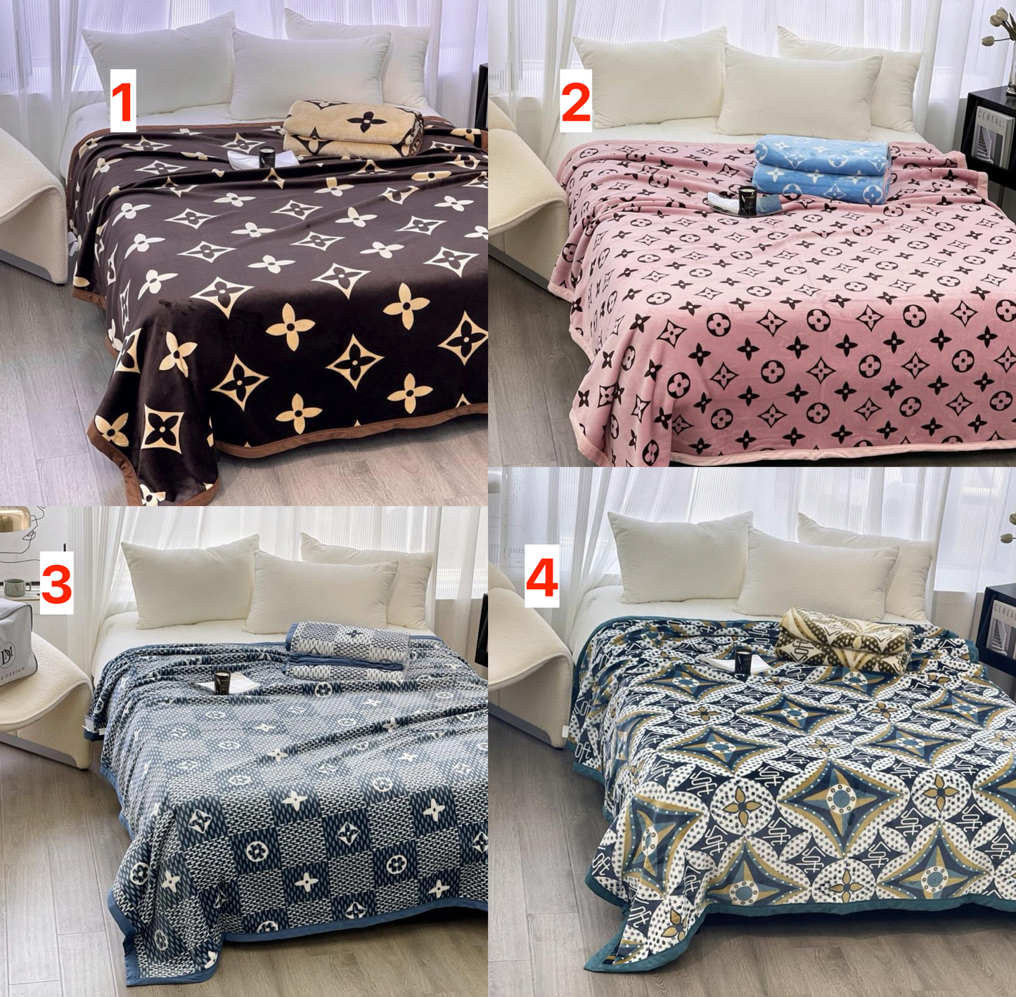 Louis Vuitton Blanket, Bed cover