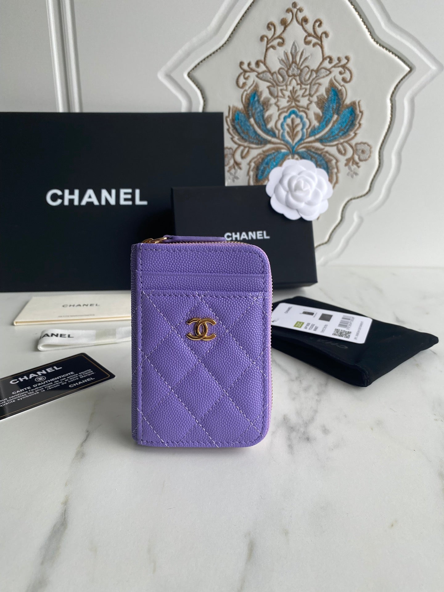 Chanel Zip Card Holder