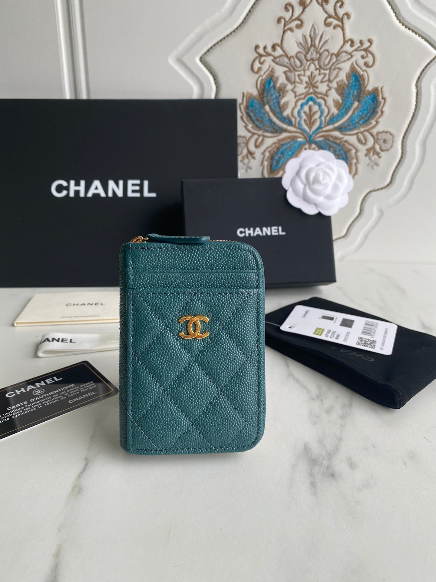 Chanel Zip Card Holder